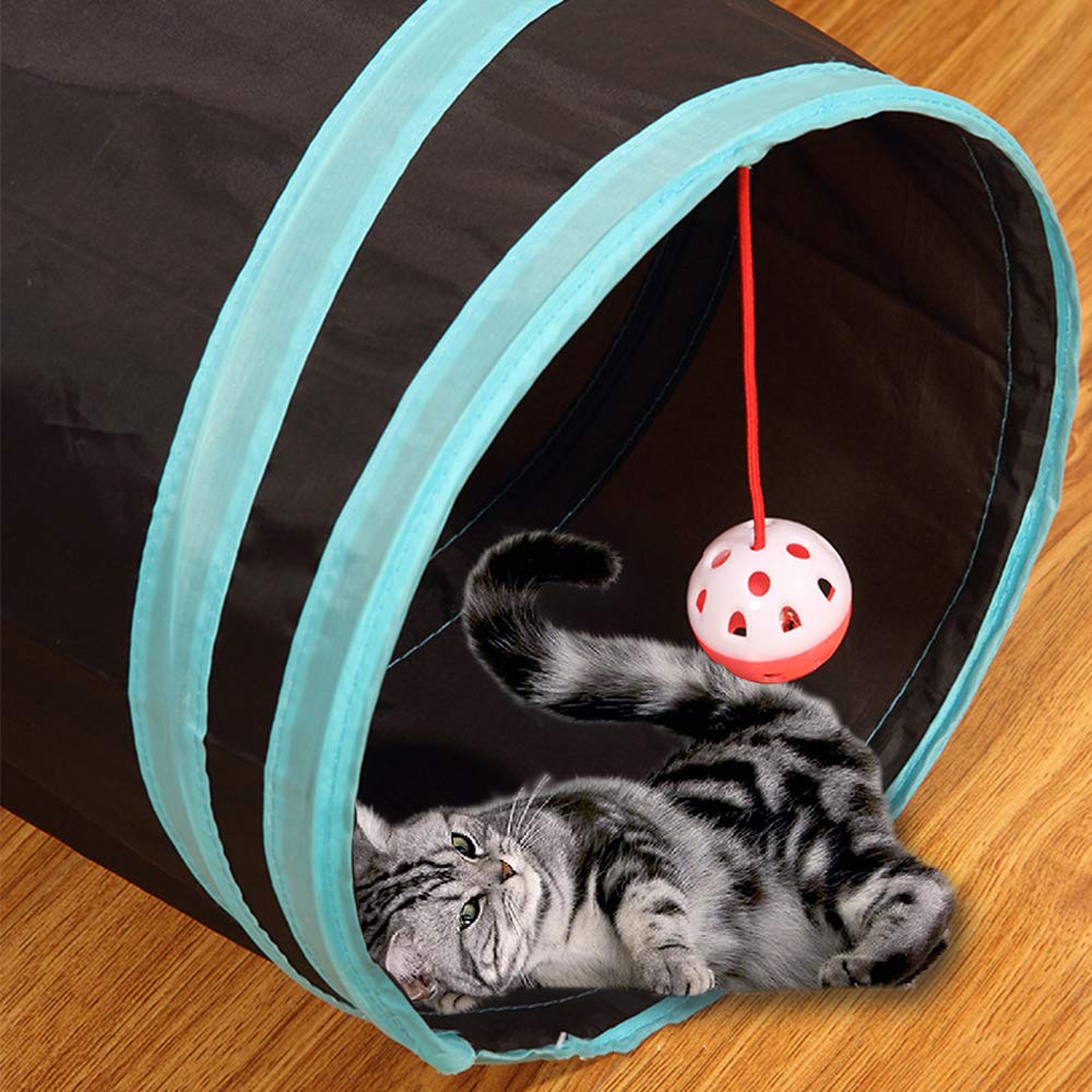 Cat Tunnel Toy 5 Way, Collapsible Cat Playhouse Pet Play Tunnel Tube With Storage Bag For Cats, Puppy, Rabbits, Ferret, Guinea Pig, Indoor And Outdoor Use
