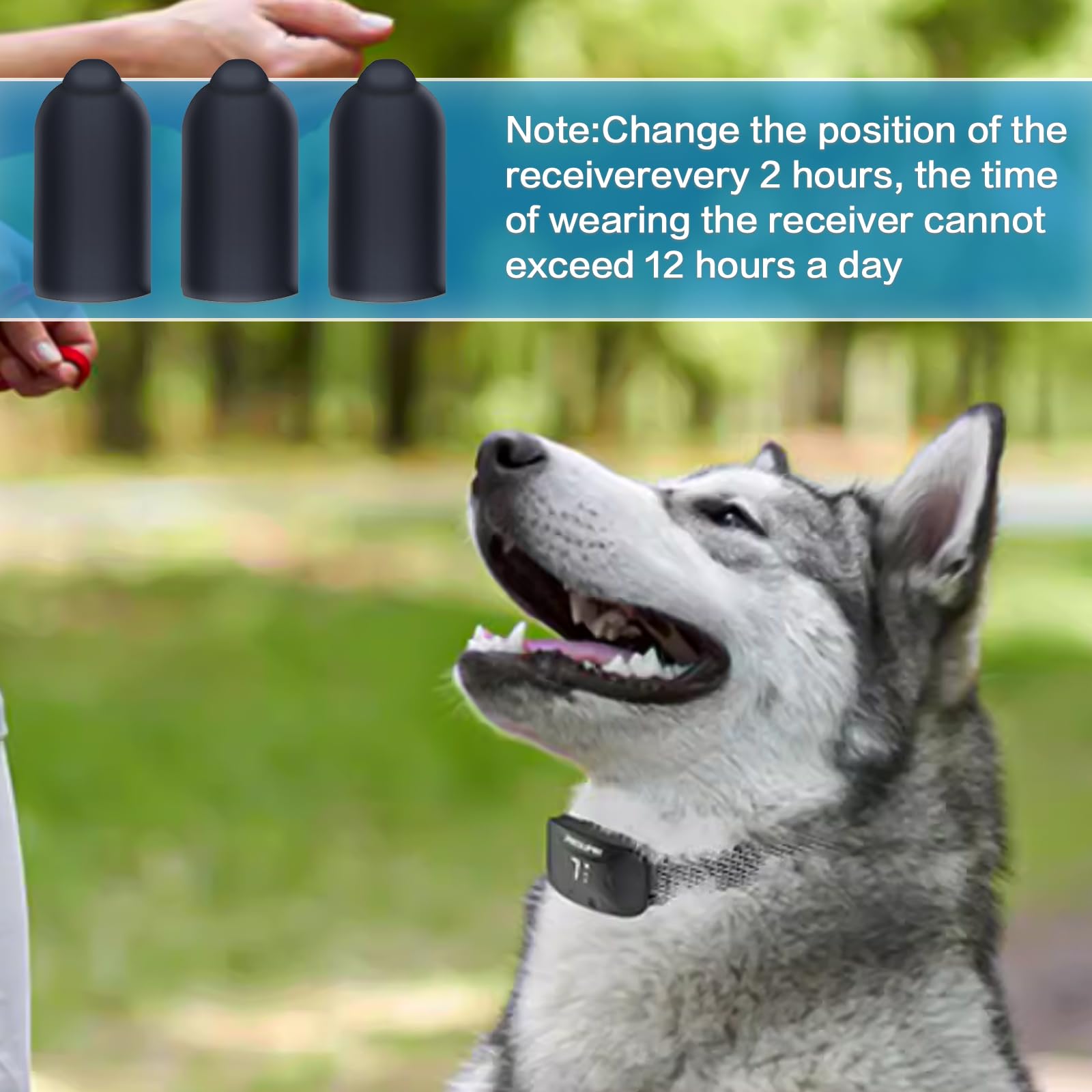 Shock Collar Rubber Tips For Dog,24 Pieces Column Conductive Rubber Sleeve Prong Collar Cover Training Collar Replacement Parts