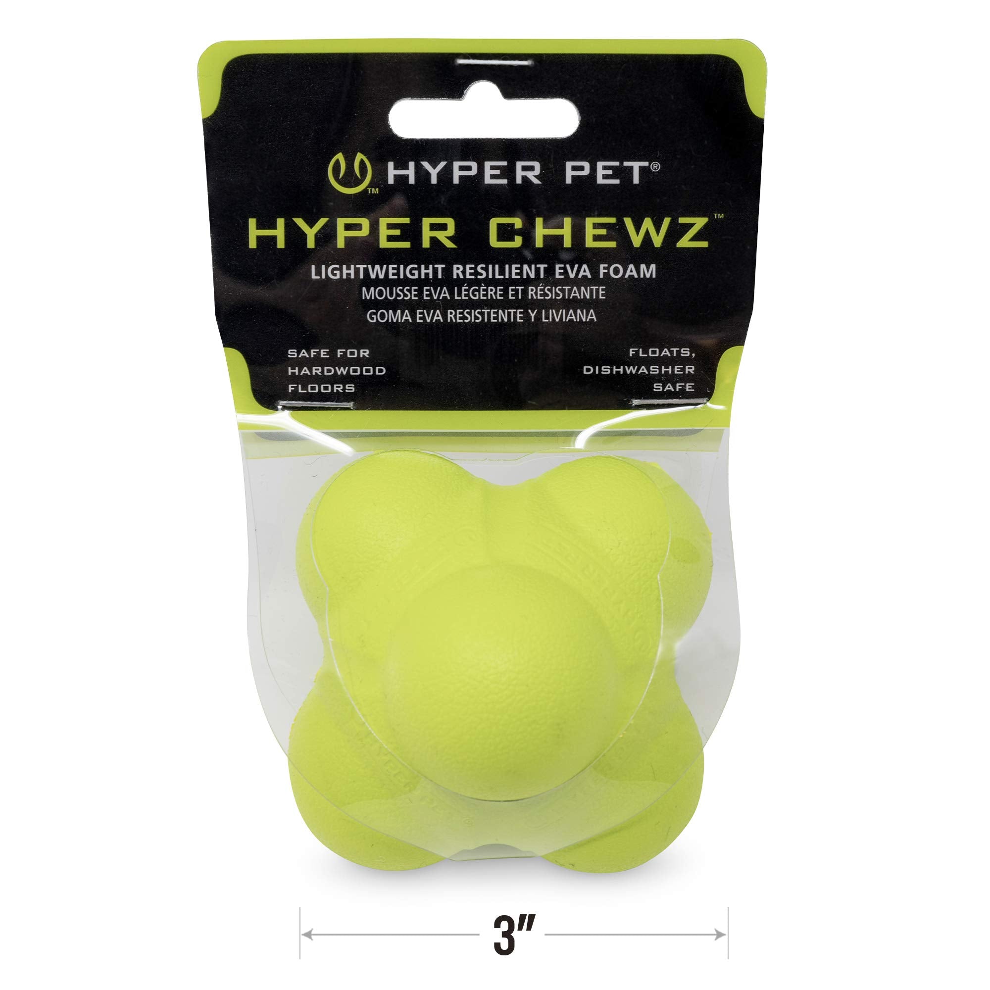 Hyper Pet Fetching Dog Toys - Throwing Bumpy Ball Dog Toy Made with EVA Foam - Lightweight & Floats on Water