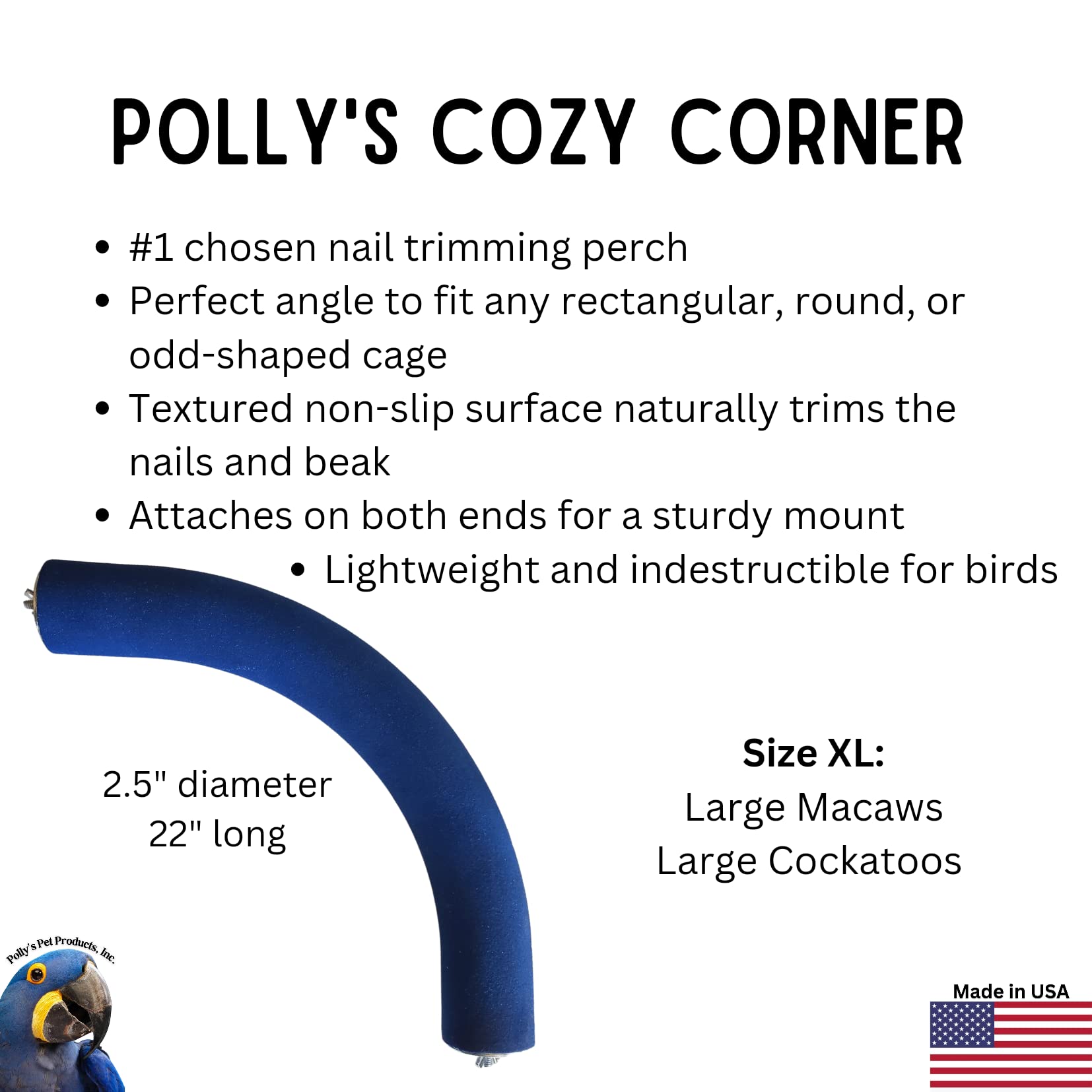 Polly'S Cozy Corner Bird Perch, X-Large
