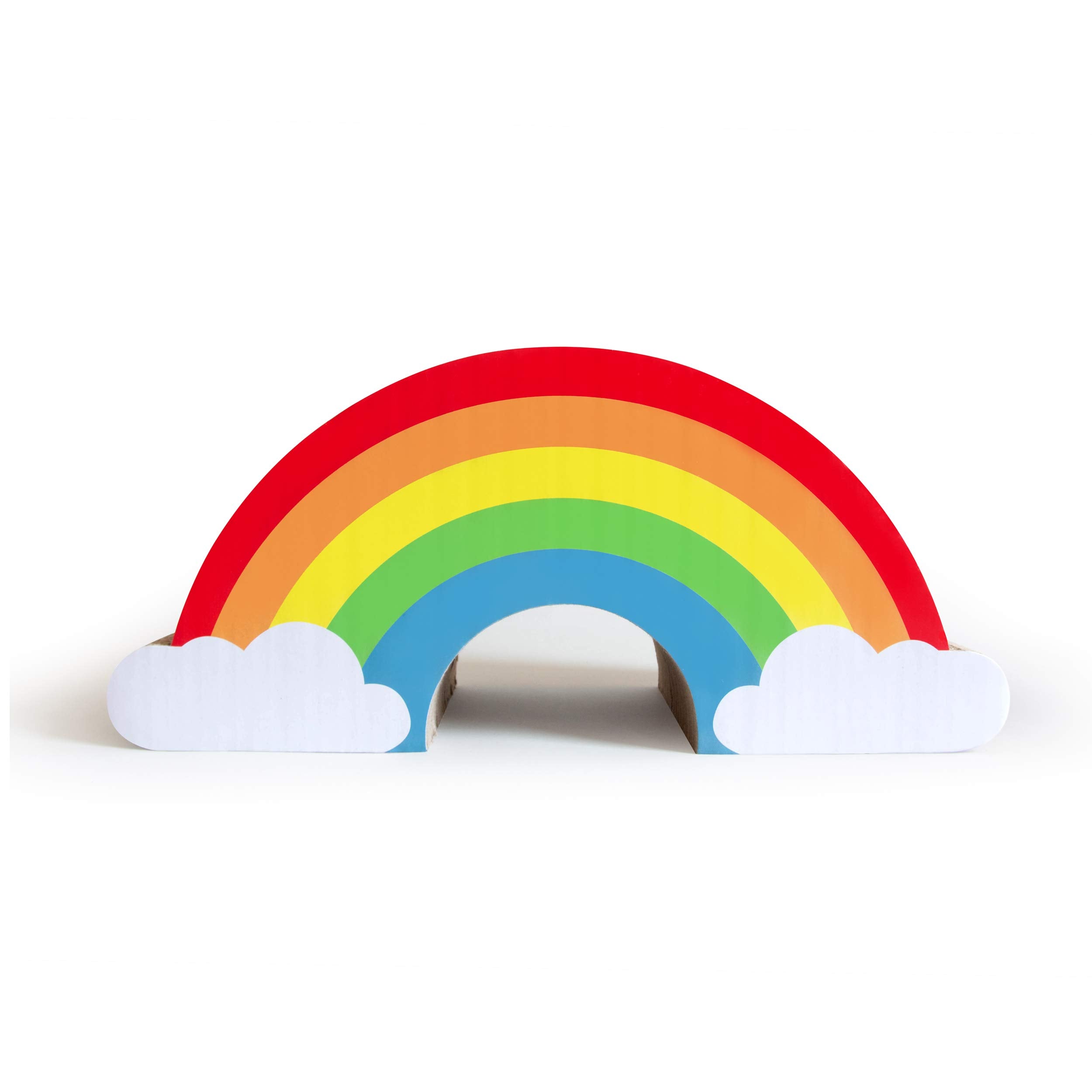 Suck Uk - Cat Scratching Rainbow | Cardboard Cat Scratcher | Scratch Post | Kitten Toys | Cats Activity Accessories | Kitten Scr