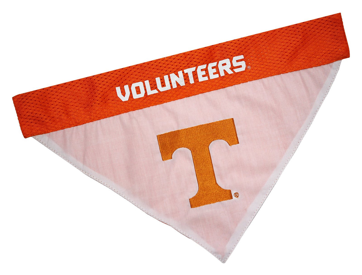 Pets First Collegiate Pet Accessories, Reversible Bandana, Tennessee Volunteers, Small/Medium
