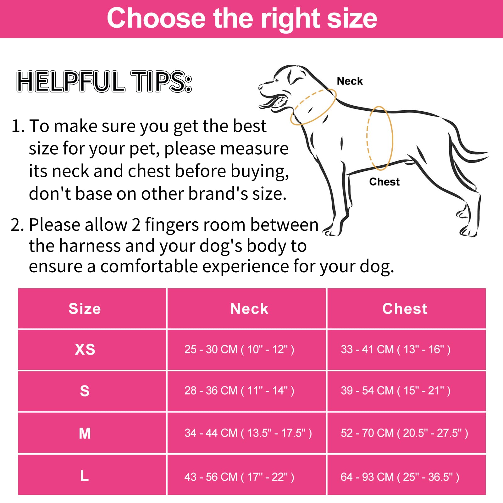 Wisedog No Pull Lightweight Dog Vest Harness With Soft And Comfortable Cushion, Breathable Mesh, For Small Medium Large Dogs Walking (S(Neck: 9.84'-14.17';Chest: 14.17'-22.05'), Peacock Pink)