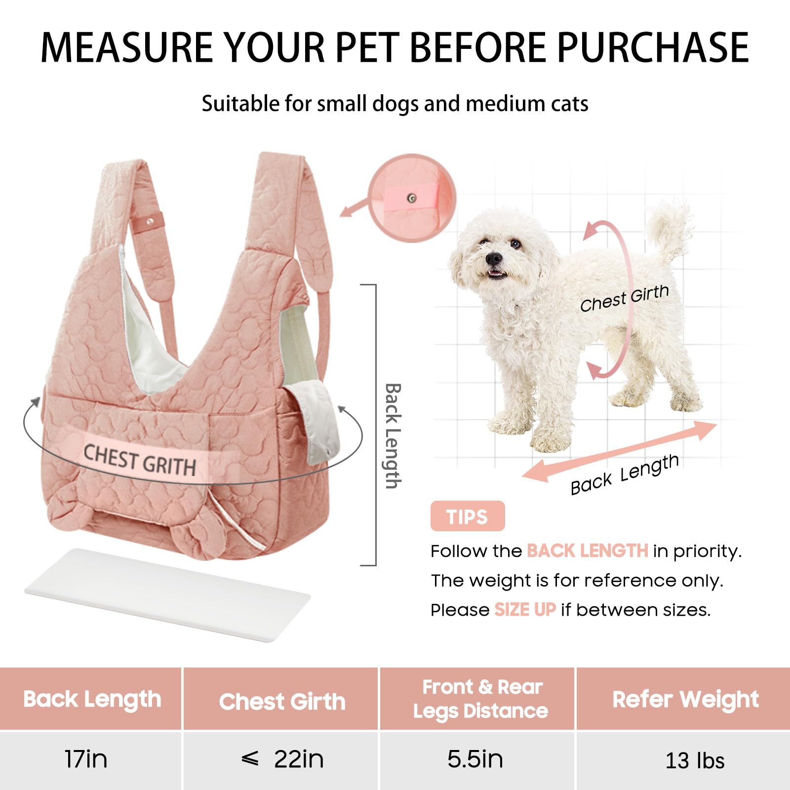 JourCraf Pet Carrier Backpack, Adjustable Pet Front Cat Dog Carrier Backpack Travel Bag for Small Medium Dogs Cats and Rabbits,