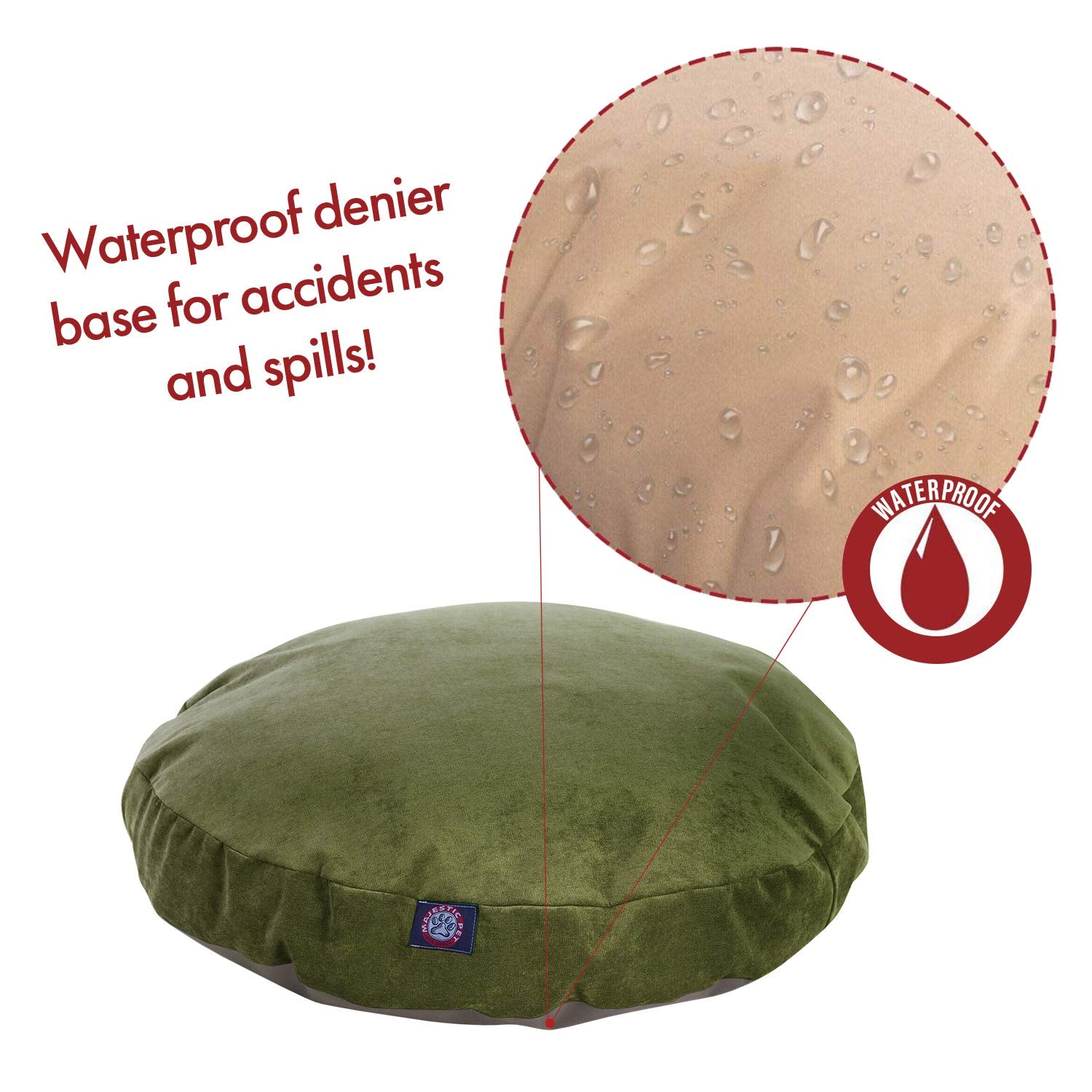 Fern Villa Collection Large Round Pet Dog Bed