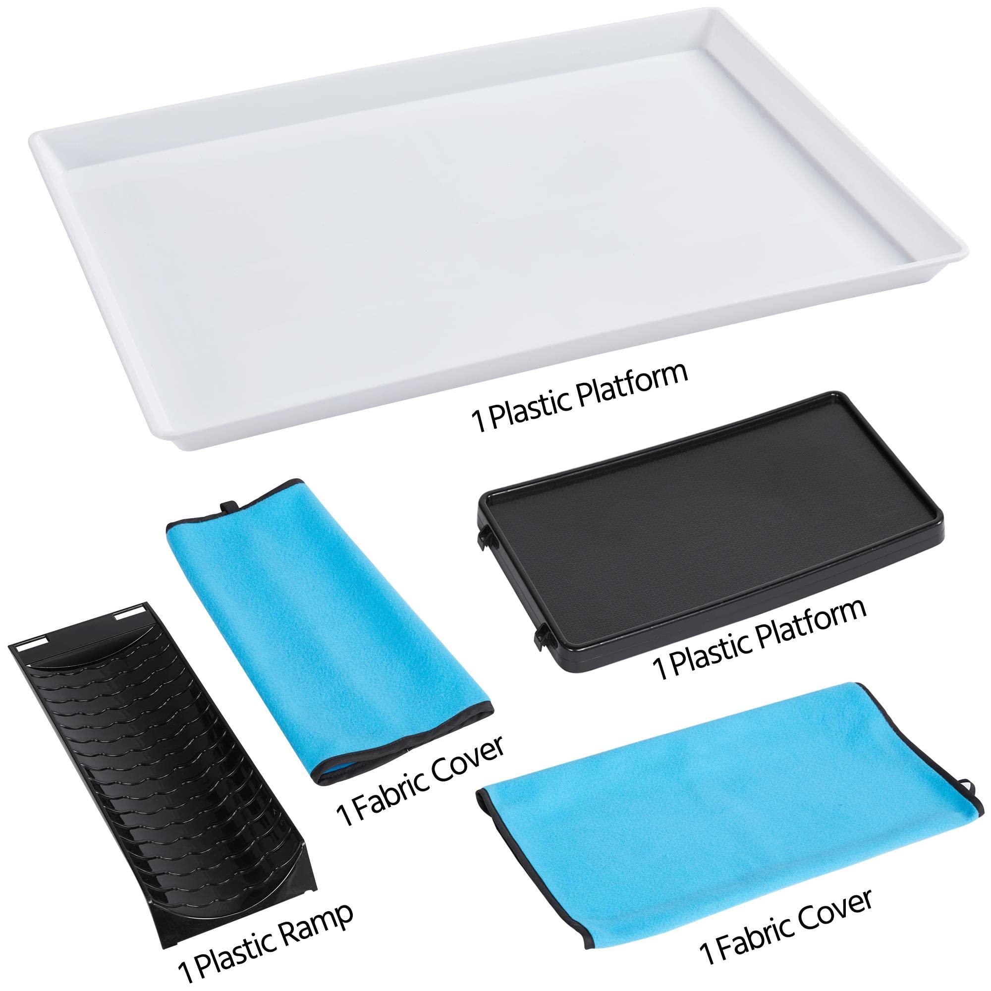 Yaheetech Small Animal Cage, Metal Pet Cage With Removable Tray/Ladder/Wheels, Ferret Cage, Chinchilla Cage, Sugar Glider Cage, White