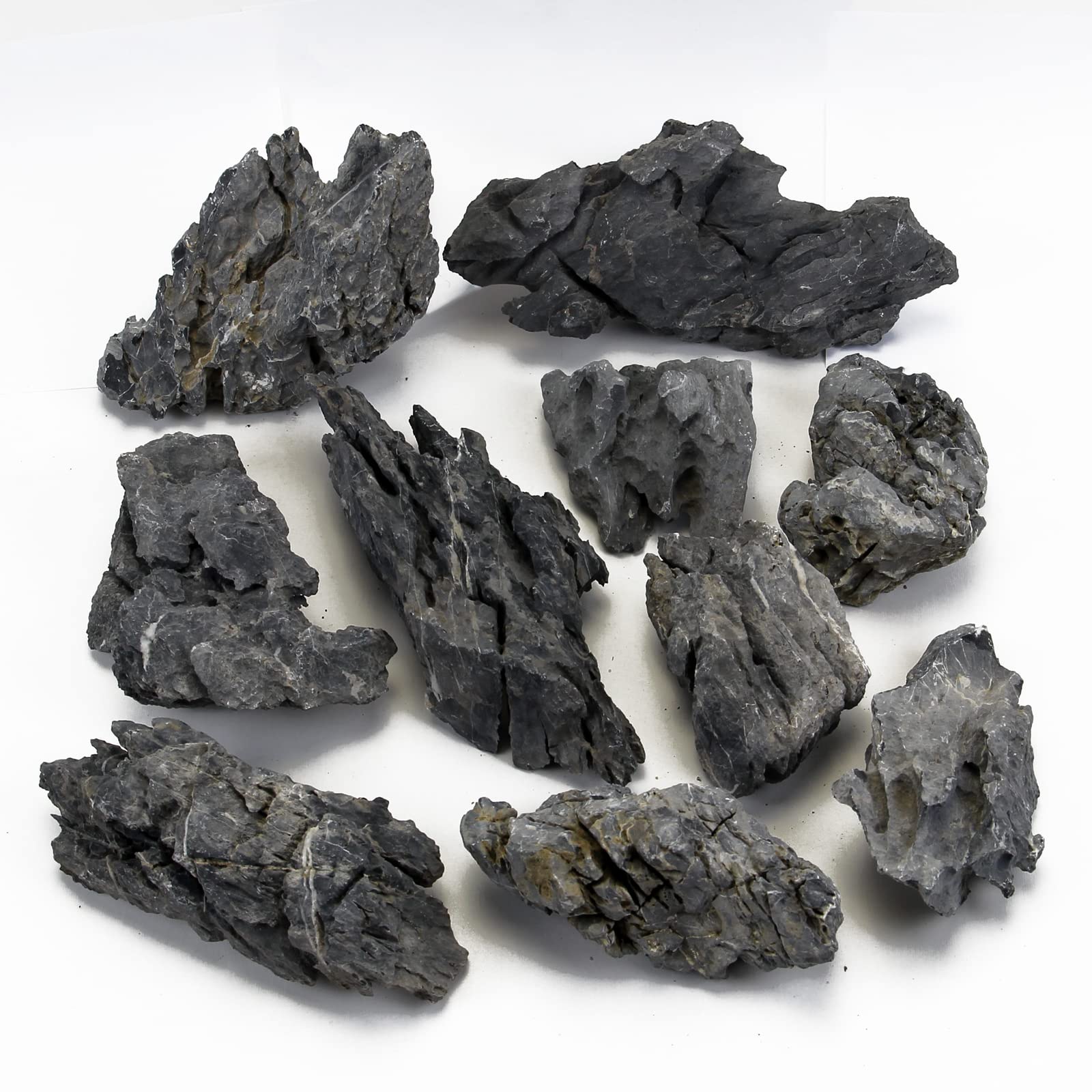 Kingrui Aquarium Rocks Seiryu Rock Stone,Dragon Stone,Suitable For Aquarium Landscaping Models And Fish Tank Decoration, Reptile