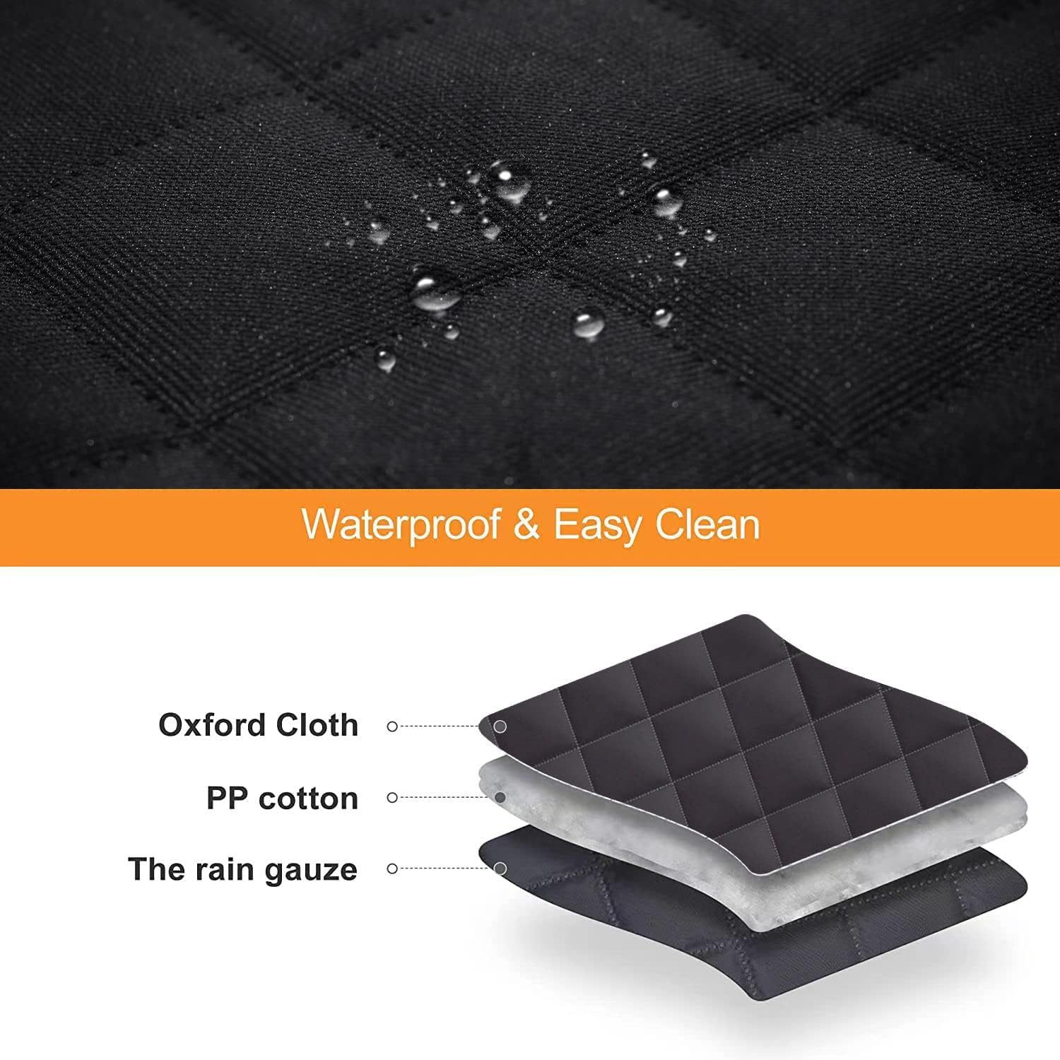 Gxt Dog Back Seat Cover Protector For Cars Suv And Trucks With Mesh Window, Scratchproof Nonslip And Waterproof Material(Black O