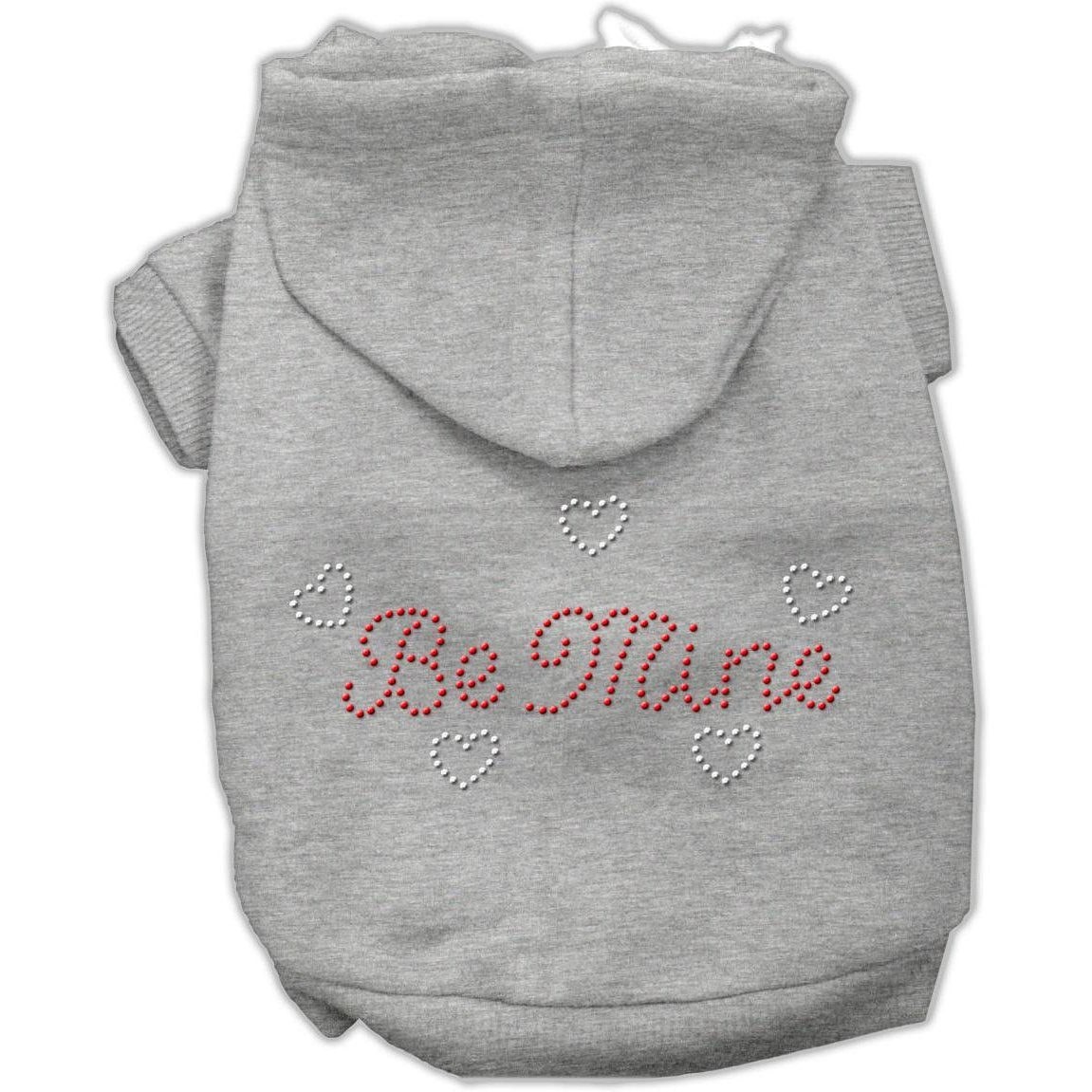 Mirage Pet Products 12-Inch Be Mine Hoodies, Medium, Grey