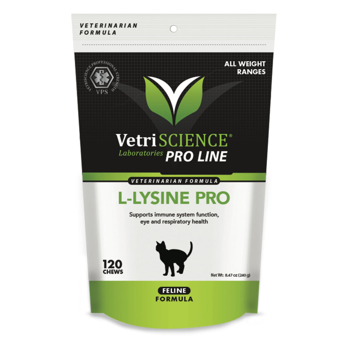 Vetriscience Lysine Pro - Immune & Eye Care Supplement For Cats - Supplement Formula For Immunity & Heart Health Support - Feline Wellness Aid With L-Lysine - 120 Chews