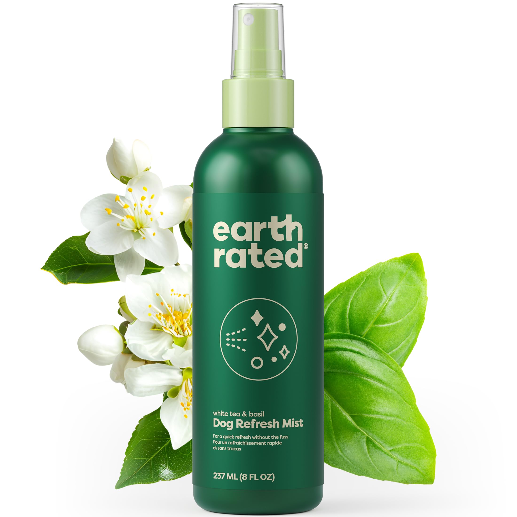 Earth Rated Dog Deodorizing Spray, Conditioning & Odor-Eliminating Perfume For Dogs, For All Coat Types, Refreshing White Tea & 