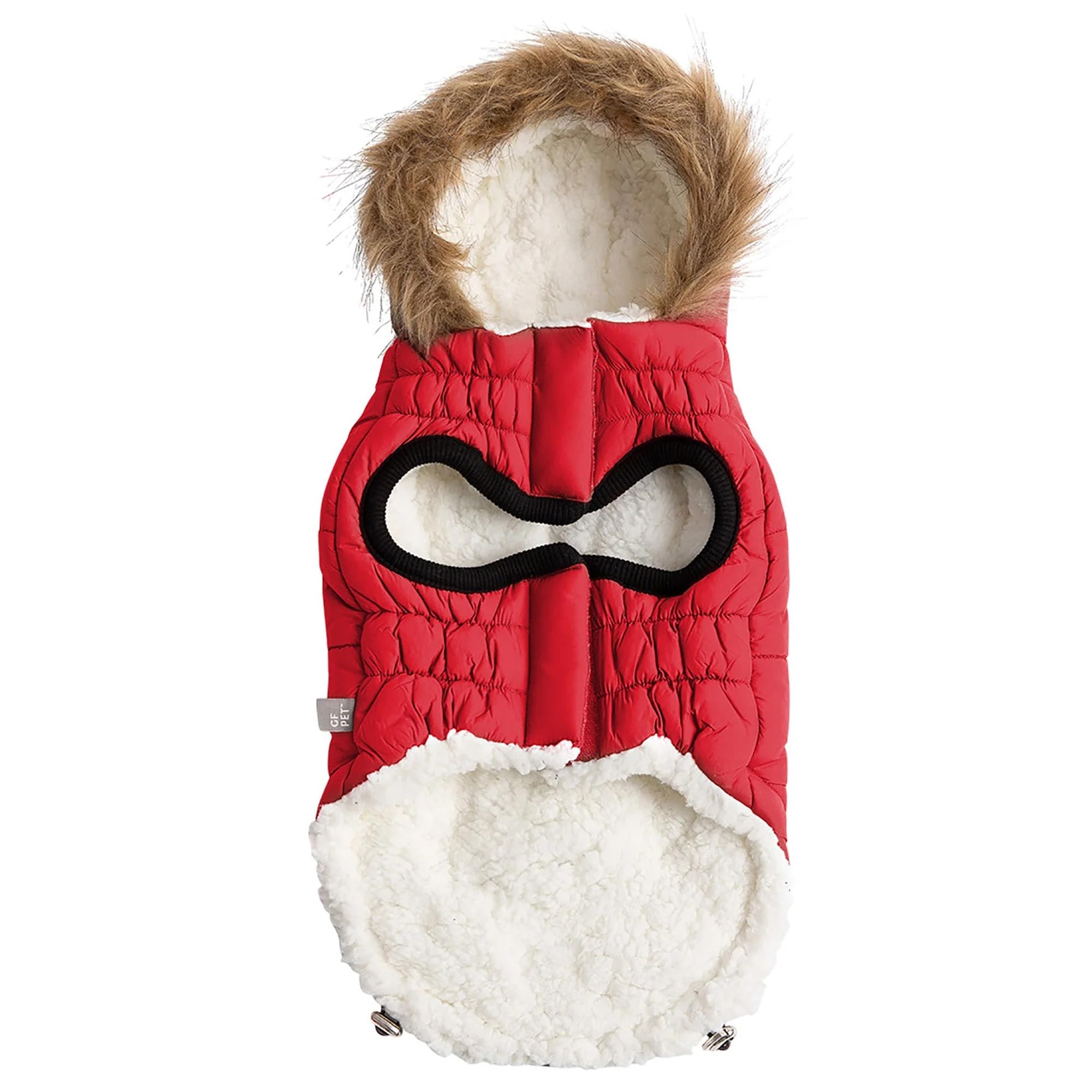 Gf Pet Urban Parka - Windproof & Insulated Winter Coat For Dogs - Stylish & Comfortable Parka Jacket - Adjustable Fit - 2Xl, Red