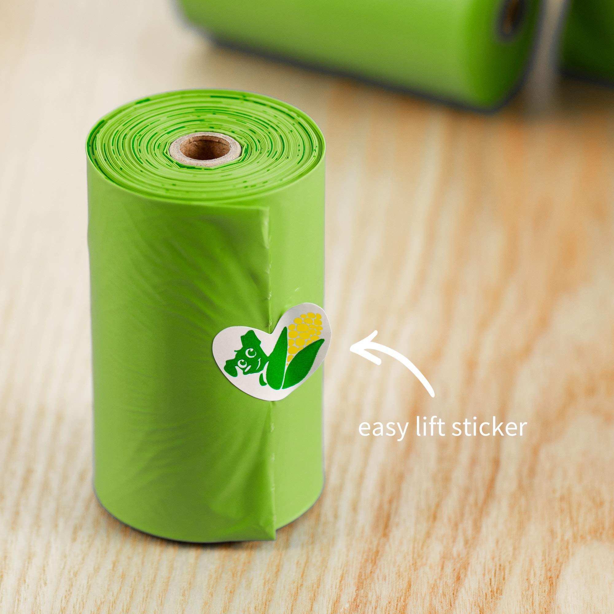 Pkpoo Compostable Poop Bags Certified, Plant-Based Poop Bags for Dogs, Unscented Doggie Waste Bags - Vegetable-Based Extra Thick