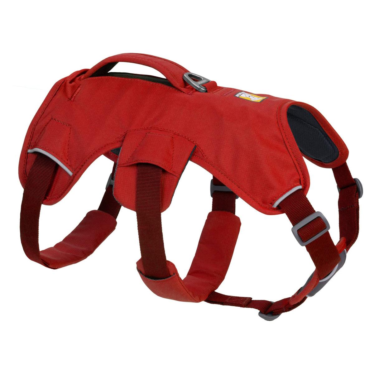 Ruffwear, Web Master, Multi-Use Support Dog Harness, Hiking And Trail Running, Service And Working, Everyday Wear, Red Sumac, Medium