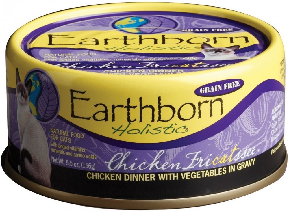 Earthborn Holistic Chicken Fricatssee Grain-Free Moist Cat Food