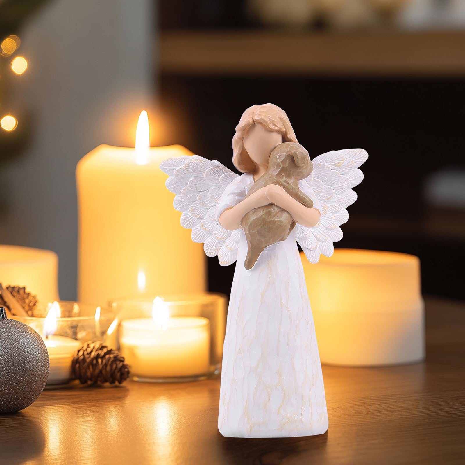 Qianling Pet Memorial Gifts For Dogs - Dog Mom Gifts For Women, Pet Sympathy Gifts For Dogs, Loss Of Dog Sympathy Gift, Angel Fi