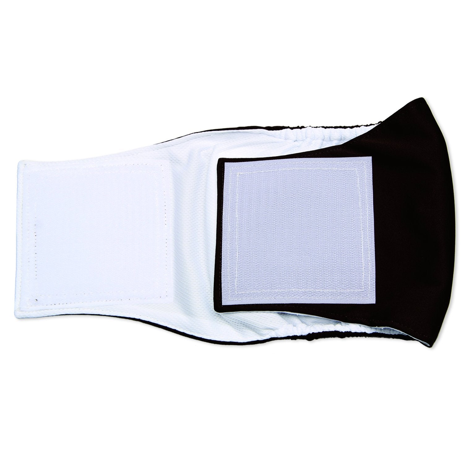 Teamoy 3 Pack Male Dog Diaper Wrap, Washable Puppy Belly Bands, Super-Absorbent and Comfortable(L1,16-20'' Waist, Black)