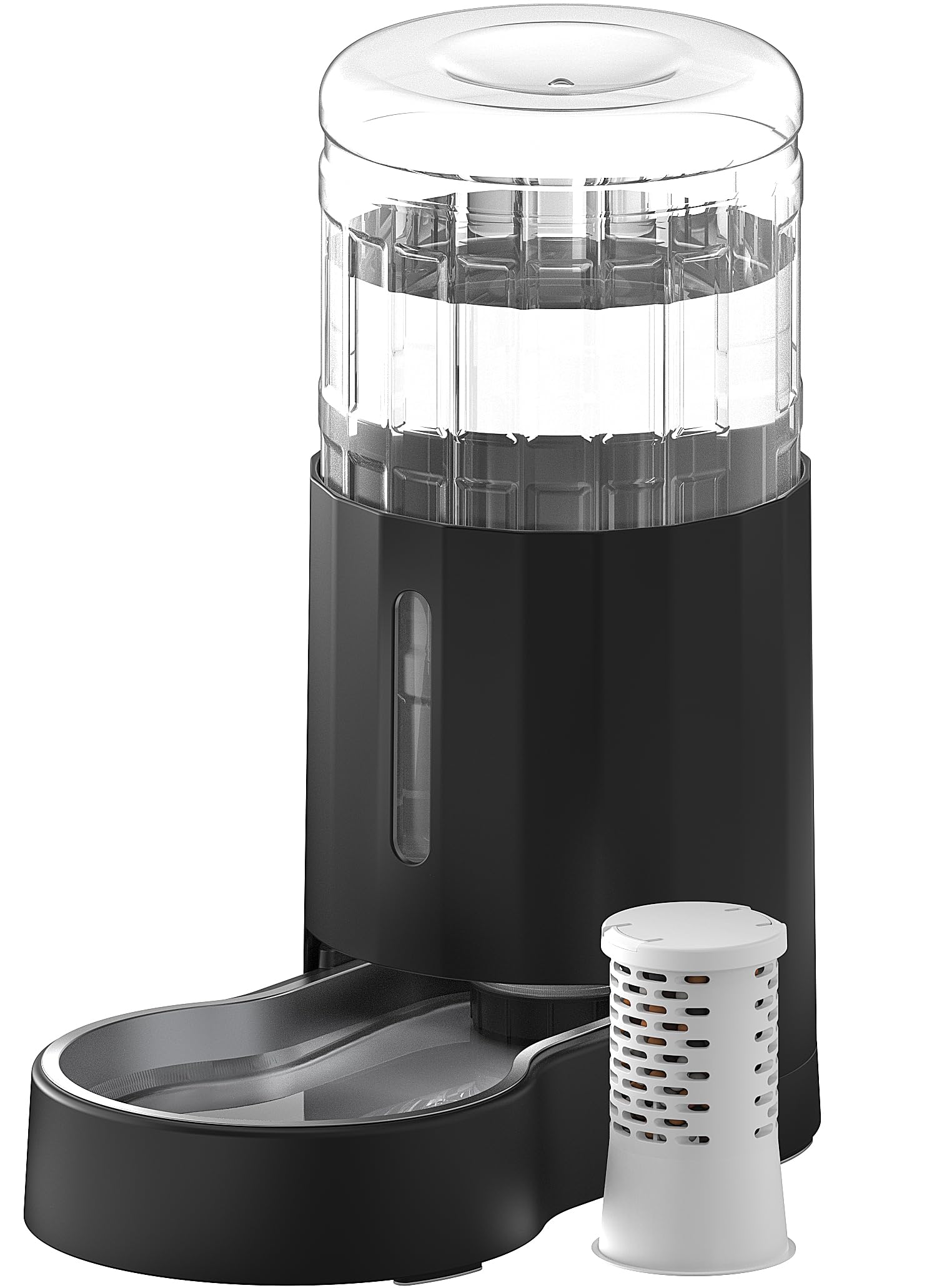 Czpet Automatic 7L Filterdog And Cat Water Dispenser With Stainless Steel Bowl Gravity Waterer,Large Capacity And Drinking Area 