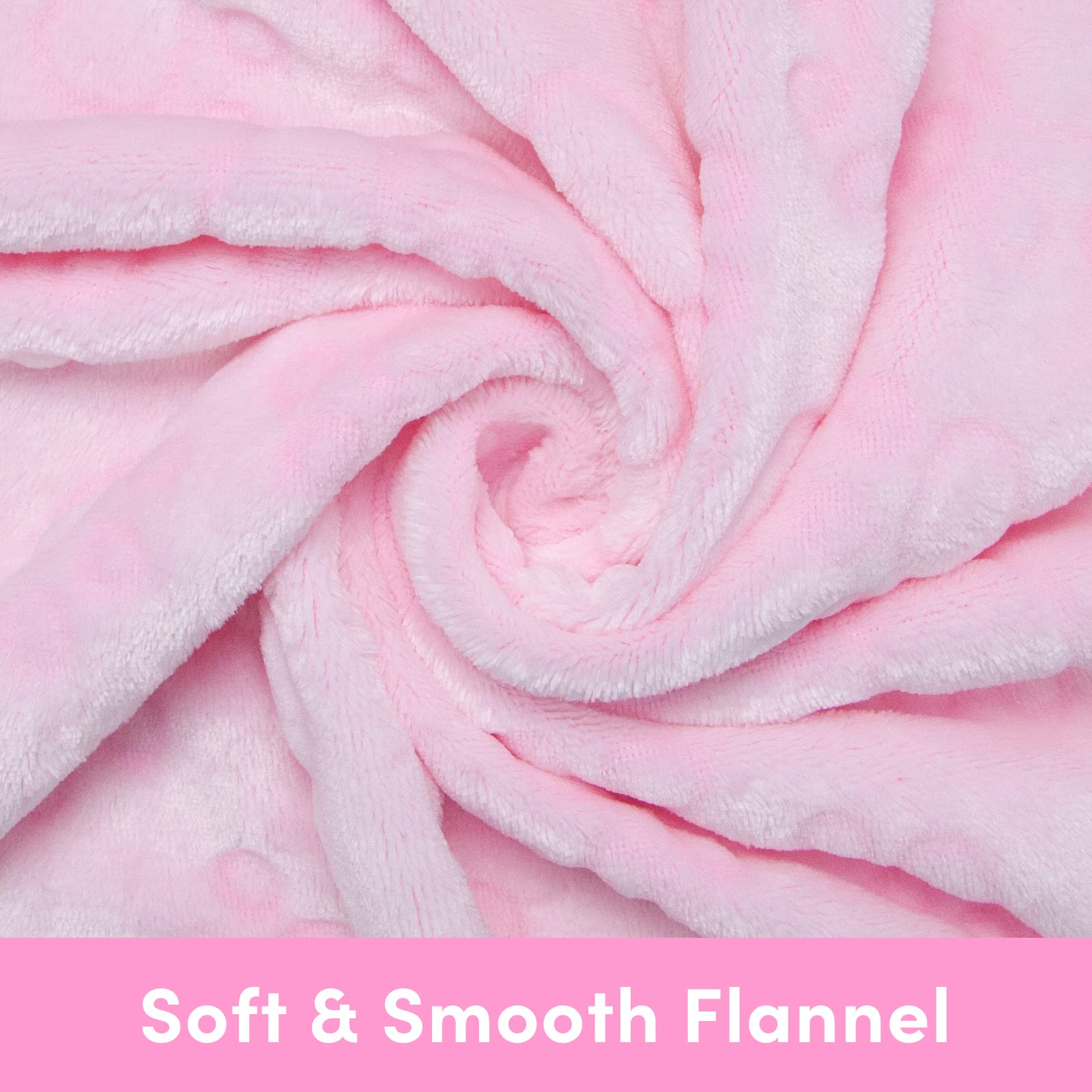 Stuffed Premium Soft Cat Blanket, With Flannel Pink Cute Paw Print, 43 * 66 Inches