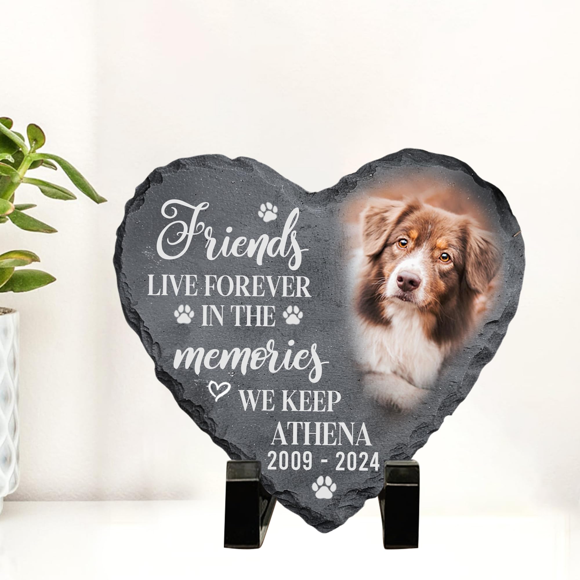 Famitrendz Personalized Pet Memorial Gift - Custom Photo Stone For Dog Or Cat Loss - Memorial Gifts For Pet Lovers Quote 7