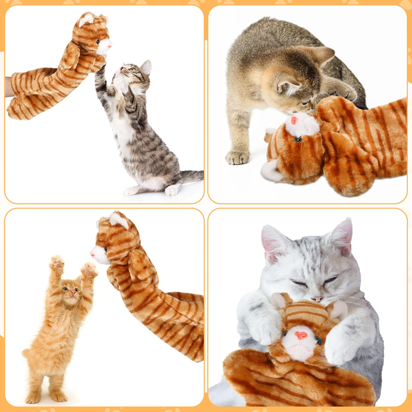 Shyyween Cat Puppet Wrestler, Cat Wrestling Toy Puppet Hand Glove with Tough Padding for Safe and Fun Interactive Play, Relieve