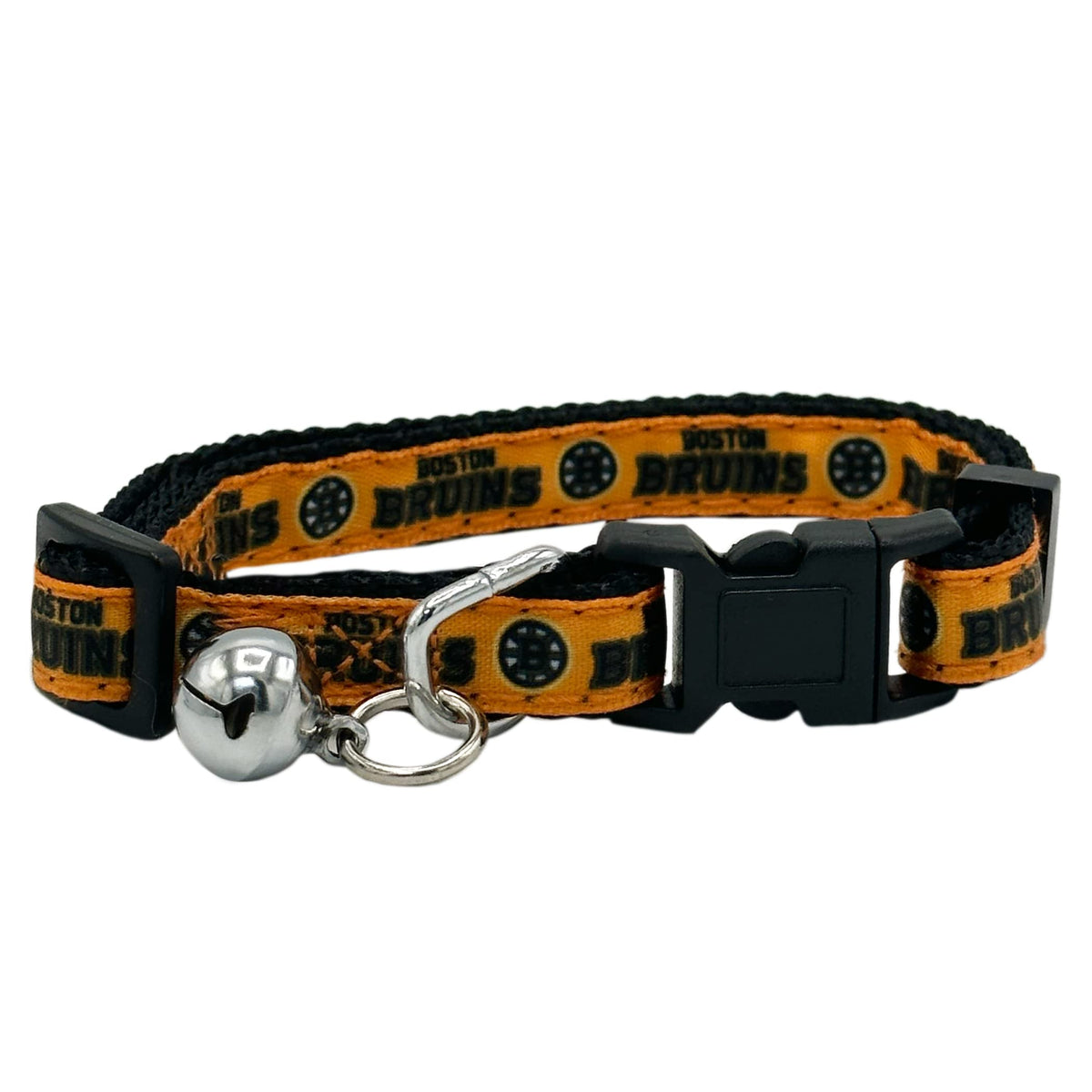 Nhl Cat Collar Boston Bruins Satin Cat Collar Hockey Team Collar For Dogs & Cats. A Shiny & Colorful Cat Collar With Ringing Bel
