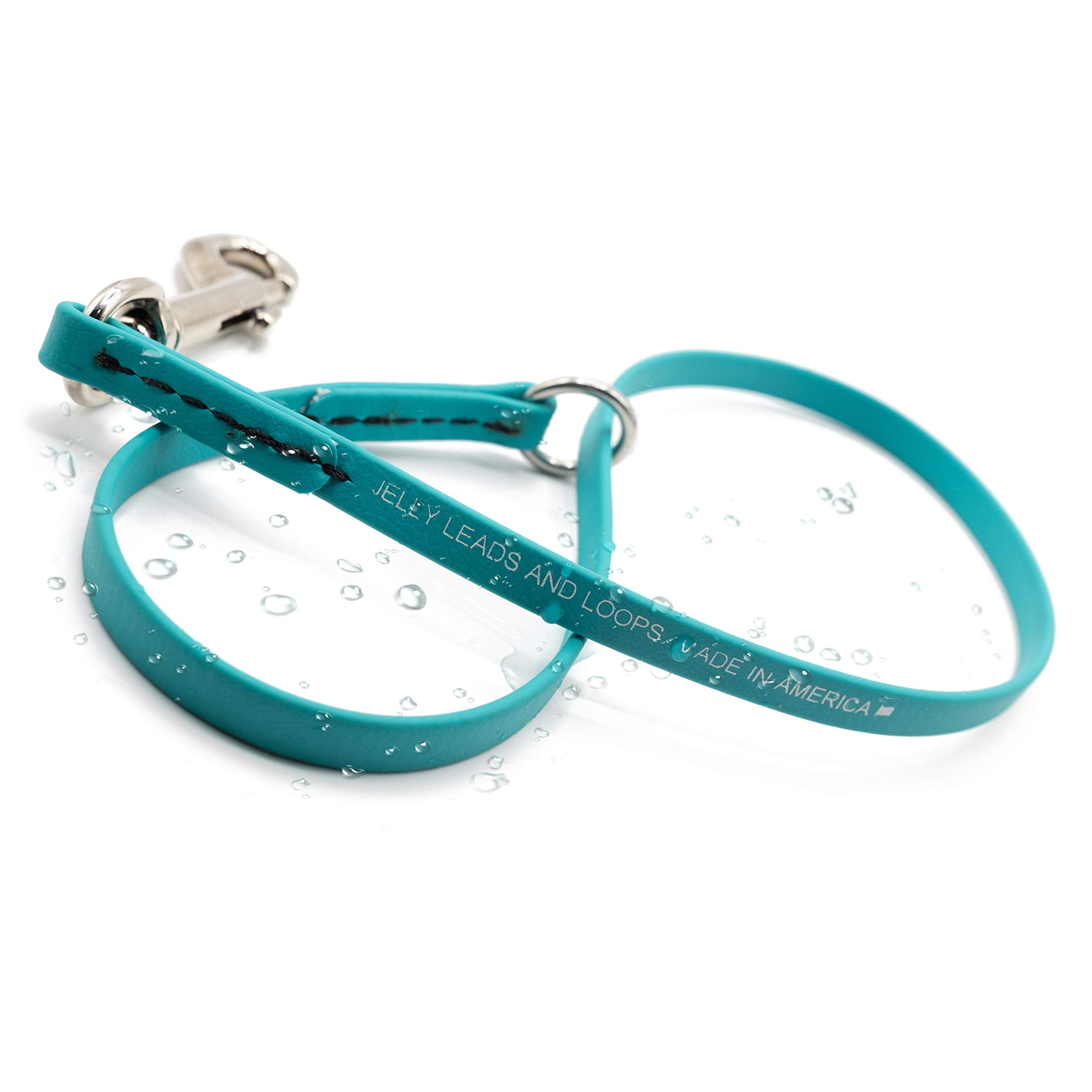 Jelly Pet Grooming Loop Slip Style (1/2'' X 30'', Teal) | Made In The Usa