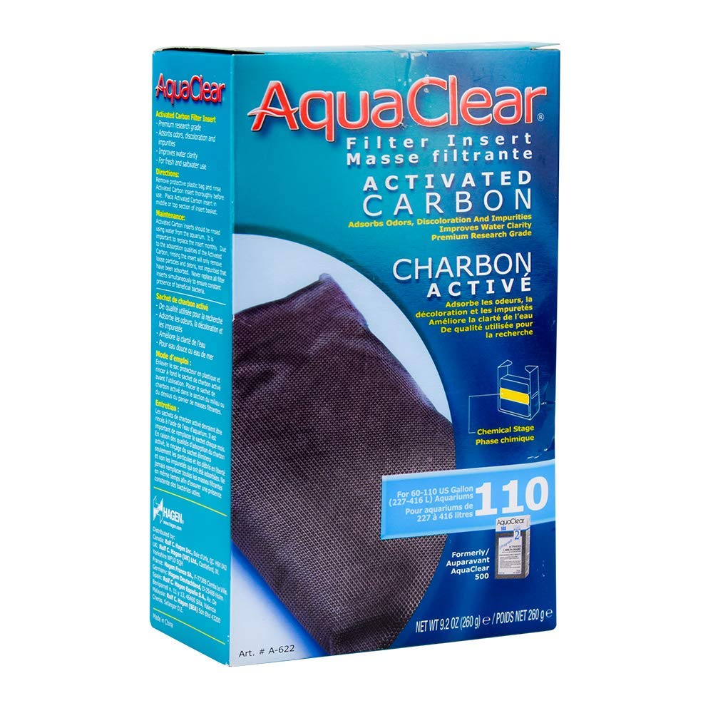Fluval Aquaclear 110 Activated Carbon Insert - 6 Pack for Superior Filtration