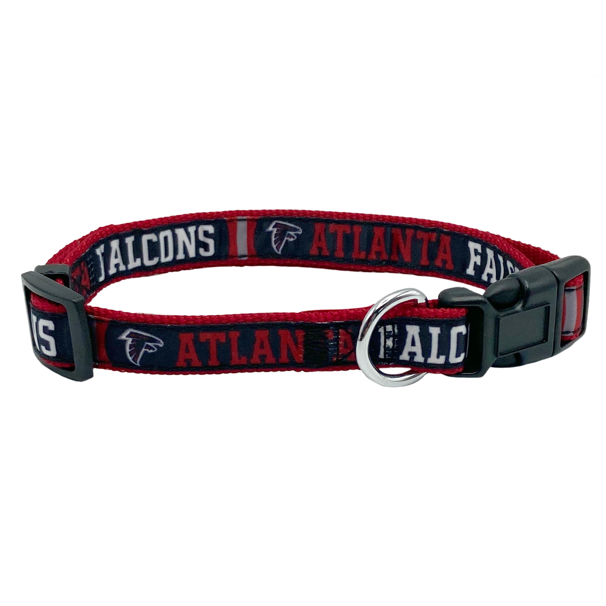 Pets First NFL Atlanta Falcons Licensed PET COLLAR, Small - Heavy-Duty, Strong, and Durable Dog Collar. Available in 31 Football