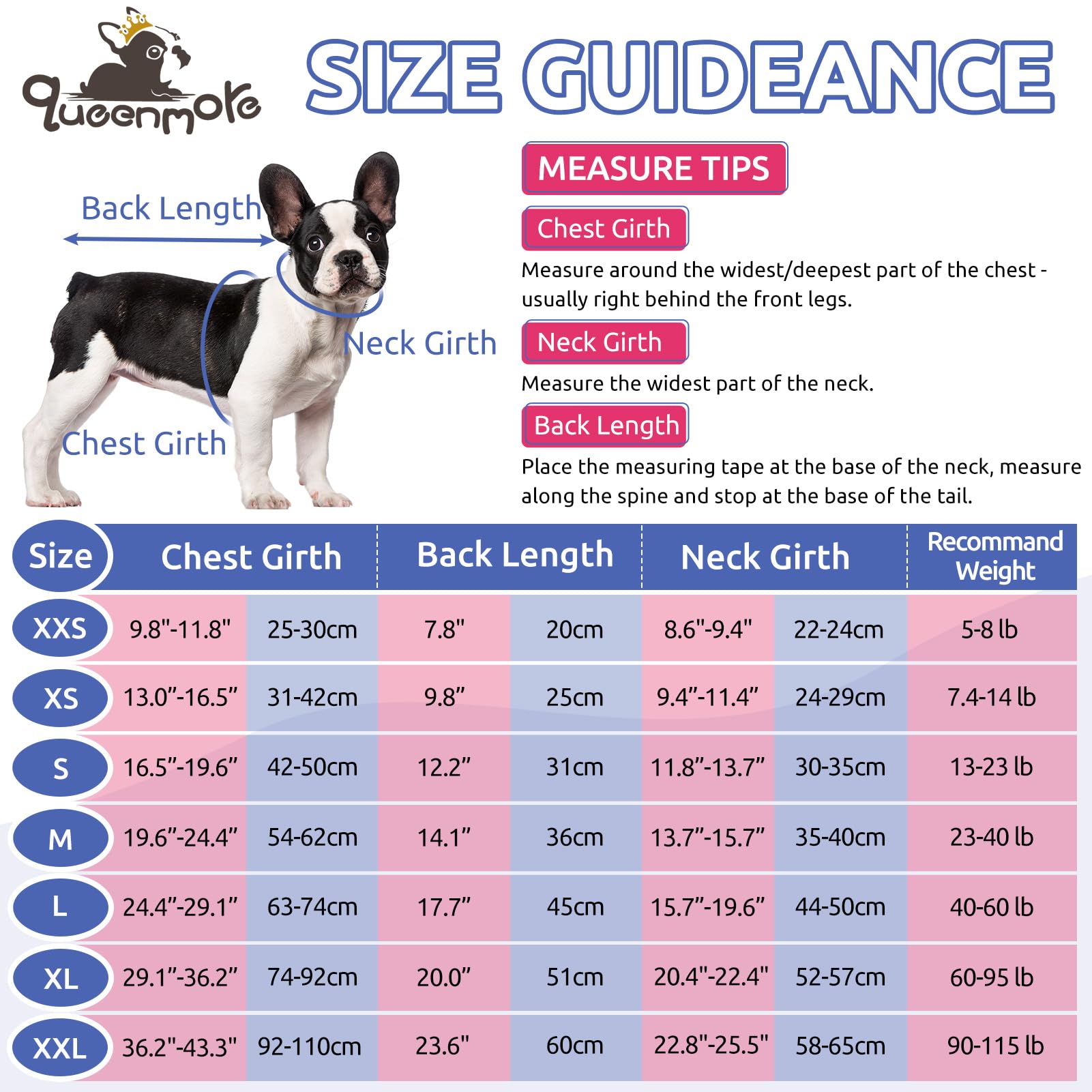 Queenmore Small Dog Sweater, Soft Fleece Vest Pullover Dog Jacket With Leash Hole, Warm Winter Dog Coats Cold Weather Doggy Dach