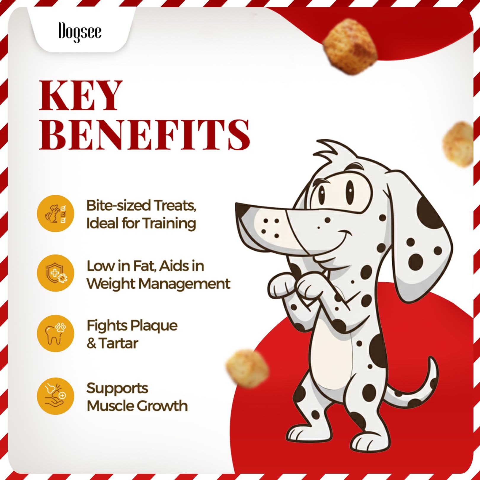 Dogsee Chew Mini Pops for Dogs and Puppies - Cheese | Dental Treats | High Protein | High Calcium | Low Fat | Helps Fight Plaque