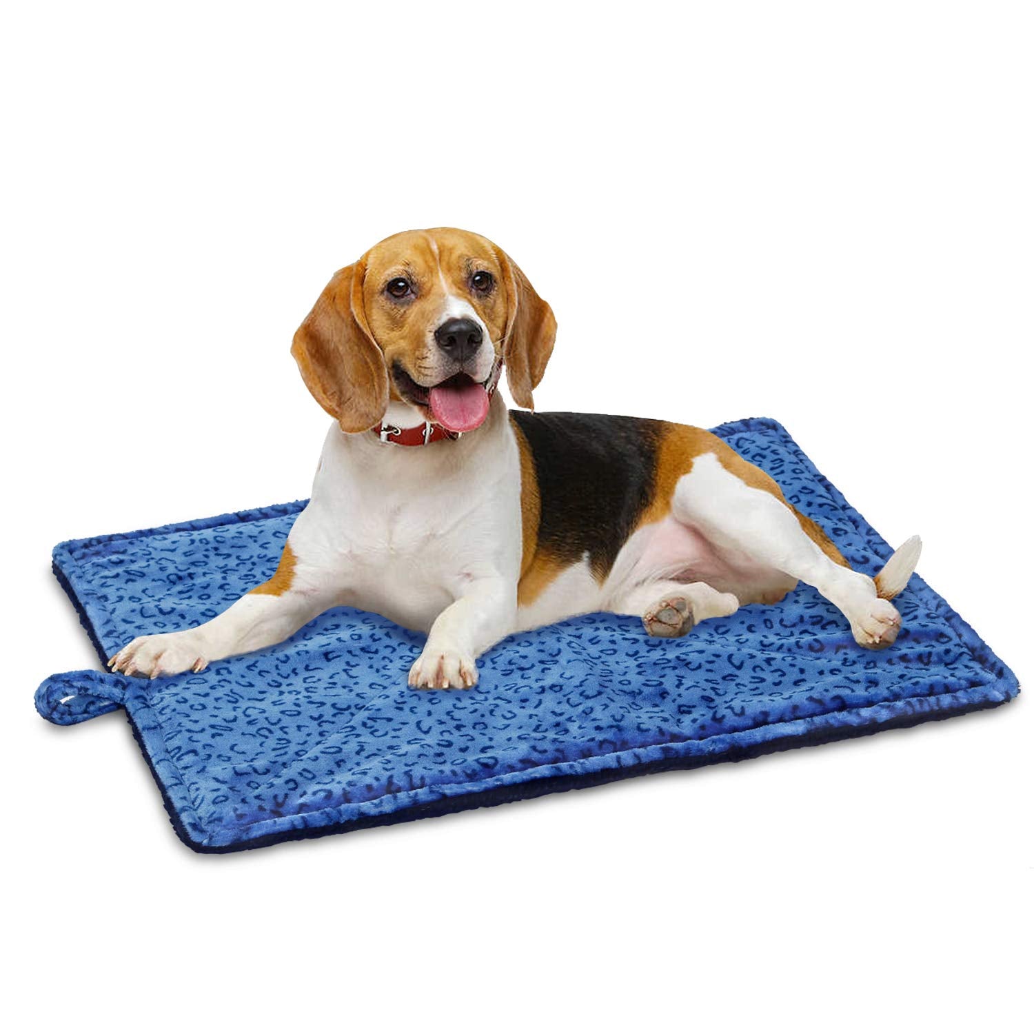 Marunda Pet Bed Mat, M- 27'' * 20'', Self Warming, Super Soft, For Small Dogs And Cats, Blue