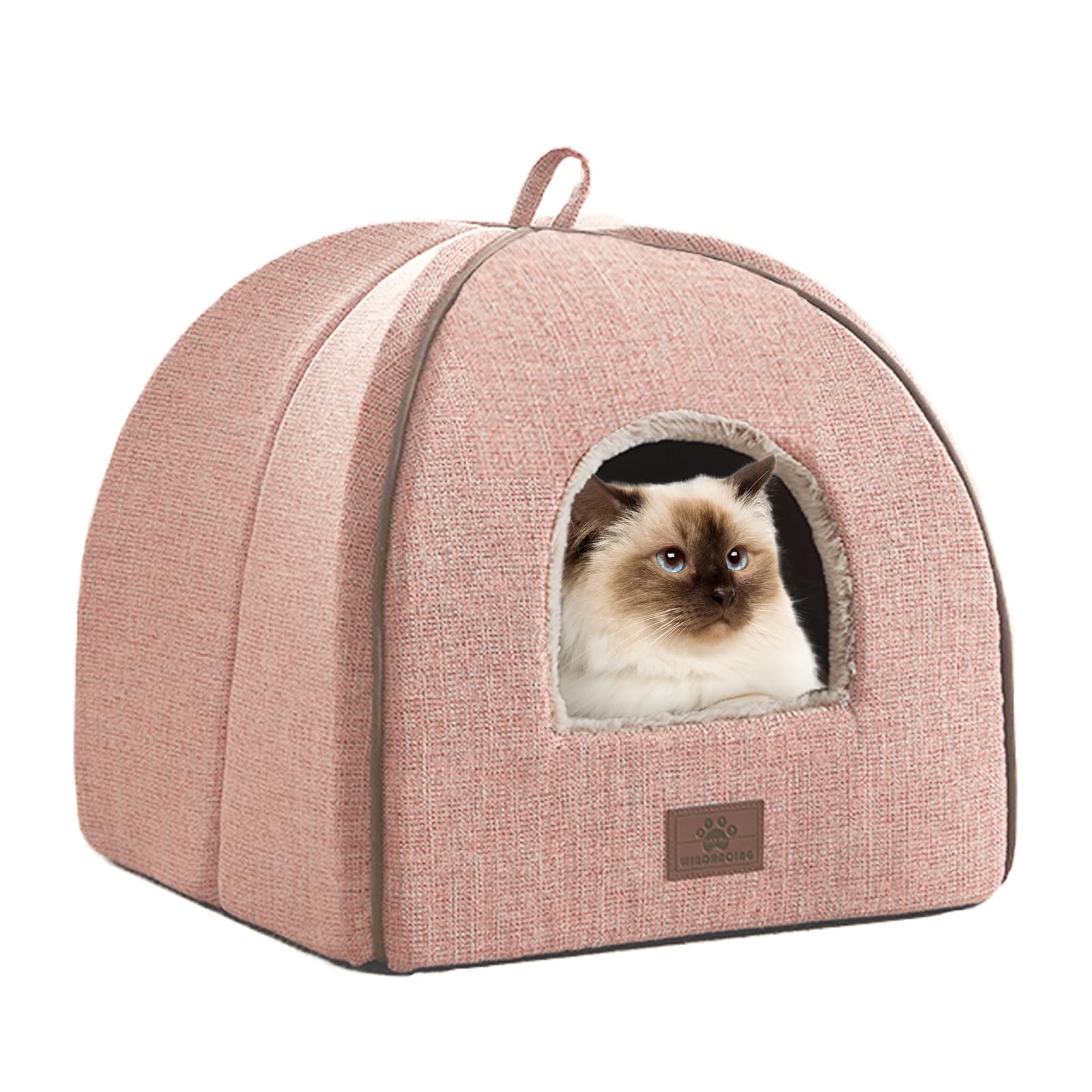 Windracing Cat Bed For Indoor Cats - Cats Cave Bed Cat House Cat Tent With Removable Washable Cushioned Pillow, Soft Kitten Beds