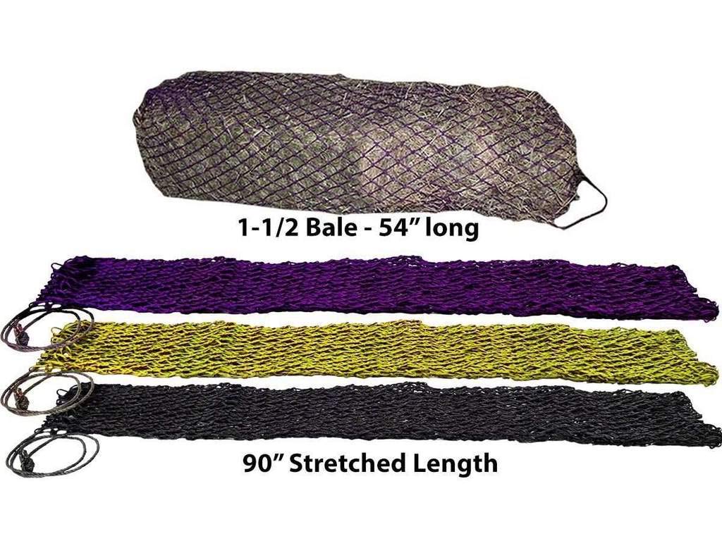 Derby Originals 90' X-Large Slow Feed Hay Bale Net Holds 1-2 Full Bales Of Hay For Horses And Goats