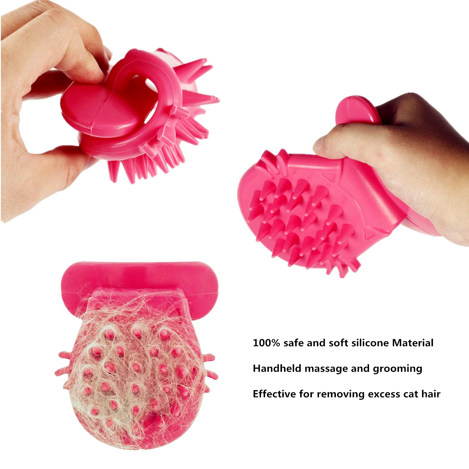 Petcyy Cat Grooming Brush, Soft Massage Tongue Brush For Shedding, Licking Comfort Like A Mama Cat, Surprise Pet Gift