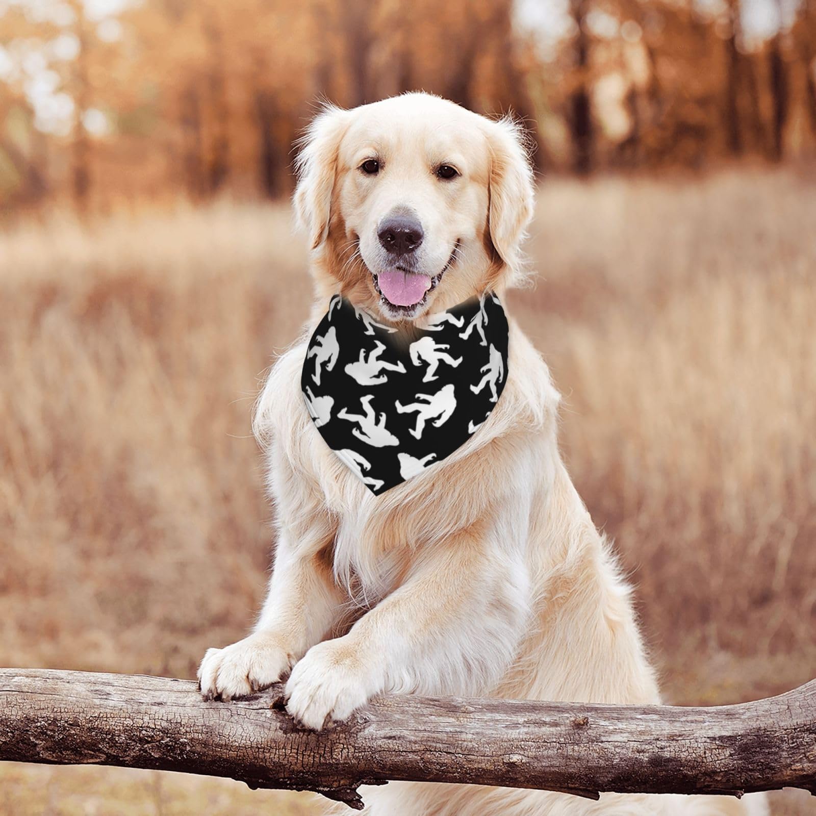 Bigfoot Dog Bandana Scarf Triangle Bibs Pet Accessories Cat Kerchief