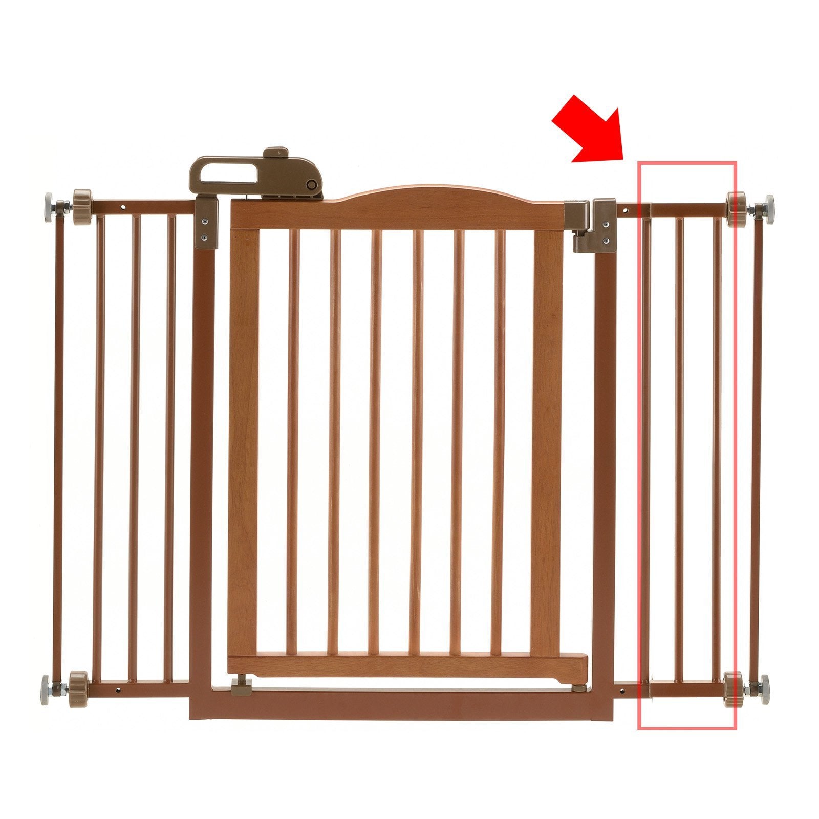 Richell One-Touch Gate II Extension, Origami White (94355)
