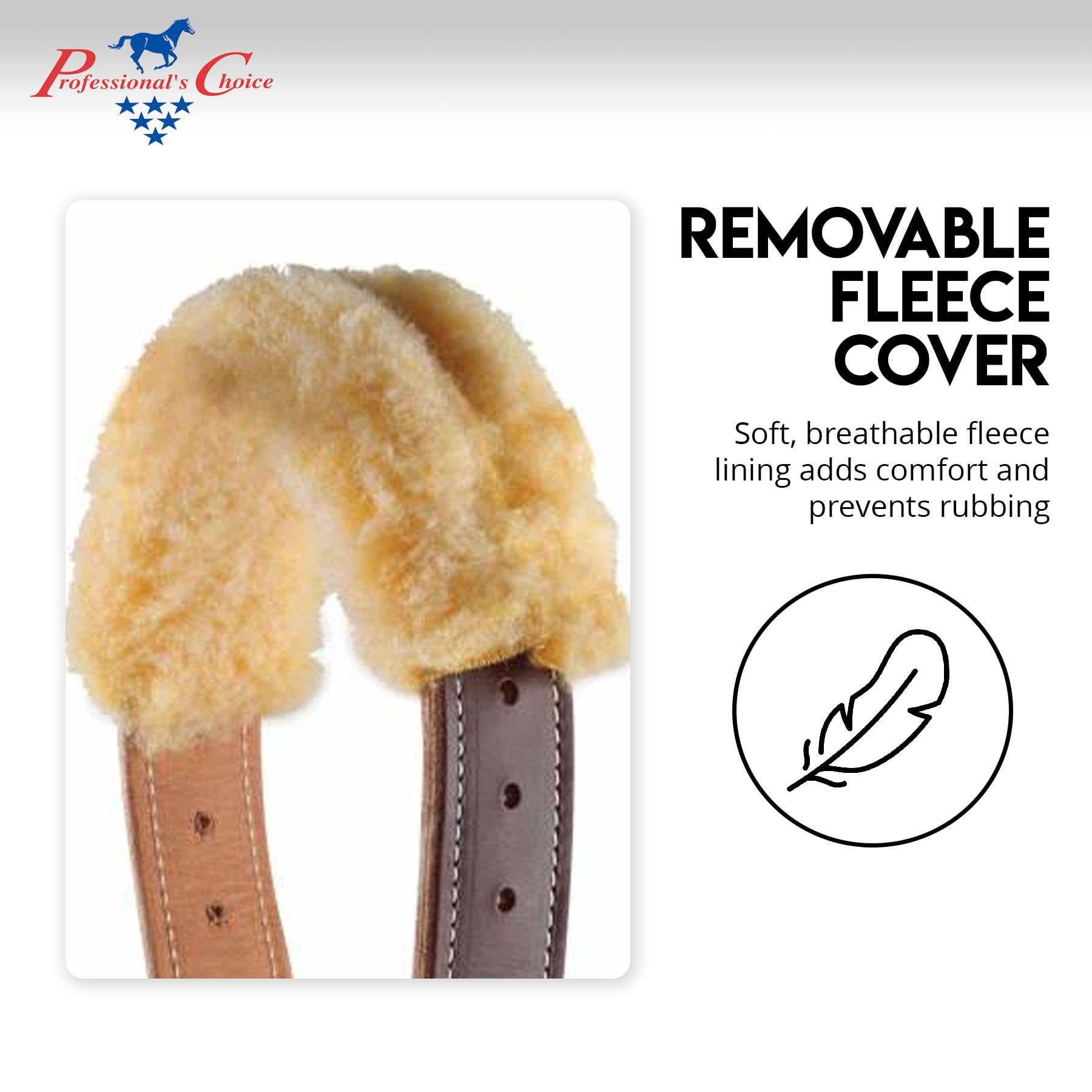 Professionals Choice The Dare Cribbing Control Collar | Durable Leather Cribbing Prevention for Horses | Fully Reversible Adjus