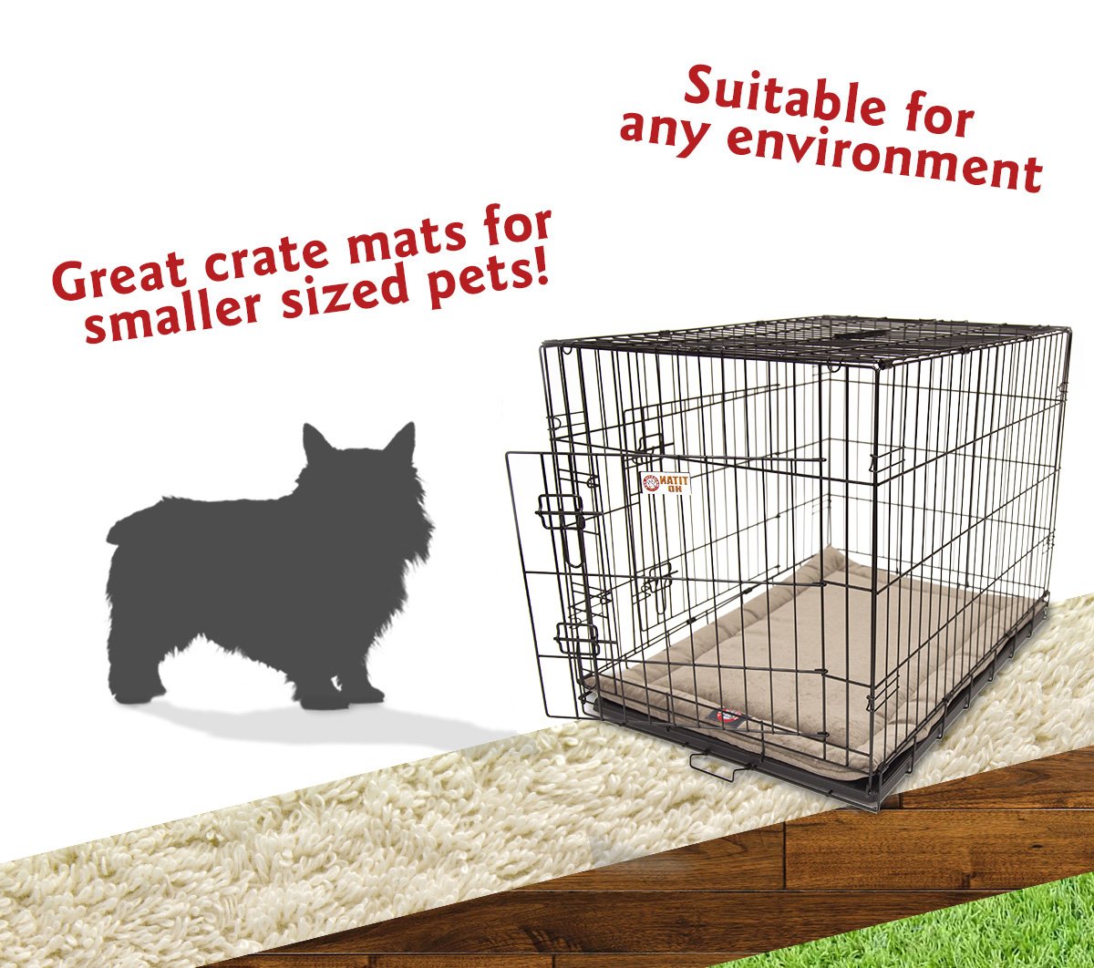 24'' Villa Pearl Crate Dog Bed Mat By Majestic Pet Products
