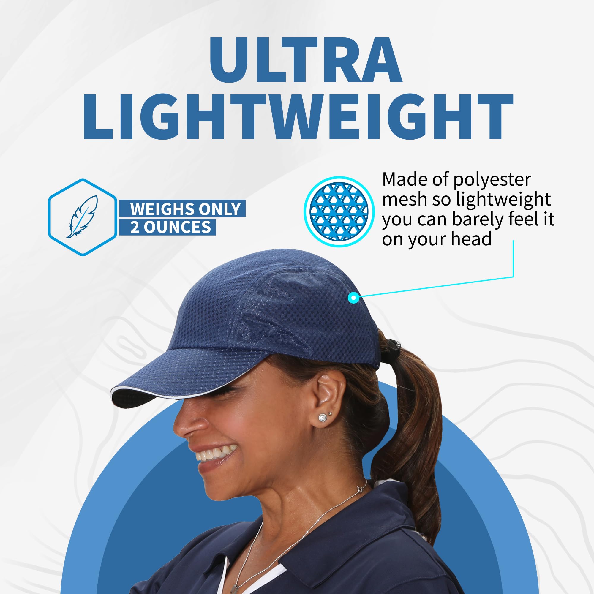 TrailHeads Womens Race Day Running cap-Performance Hat - Navy