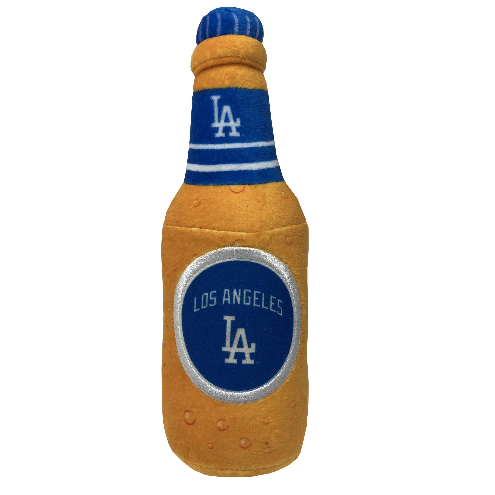 Pets First Mlb Los Angeles Dodgers Stadium Beer Bottle Plush Dog Toy-Cutest Plush Toy For Dogs & Cats With Inner Squeaker & Prem