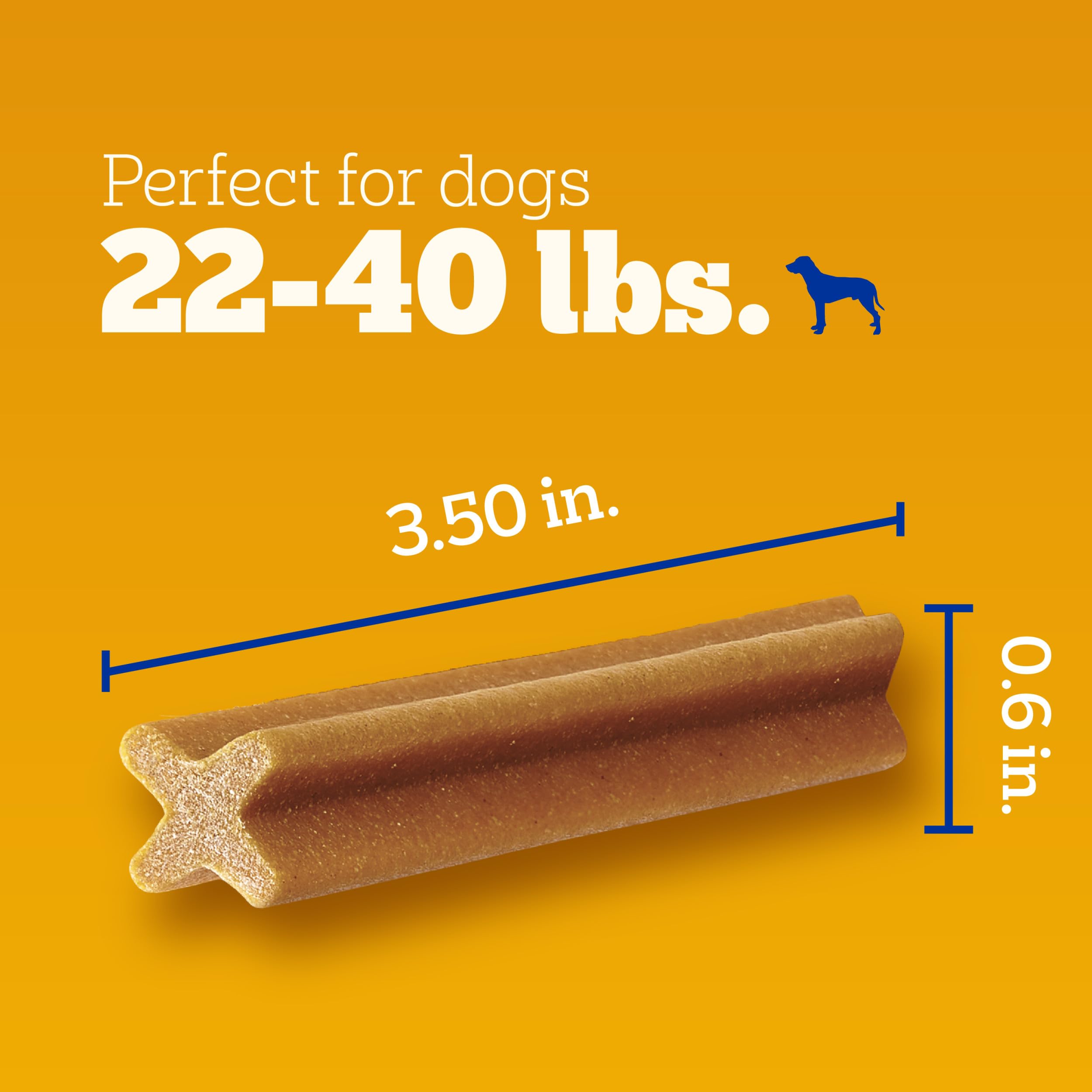 PEDIGREE DENTASTIX Small/Medium Dog Dental Treats Original Flavor Dental Bones, 13.93 oz. Pack (25 Treats)