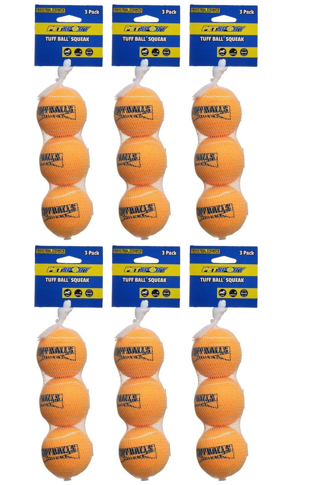 Petsport Usa 70268 2.5 Tuff Ball Squeak 3 Pack6