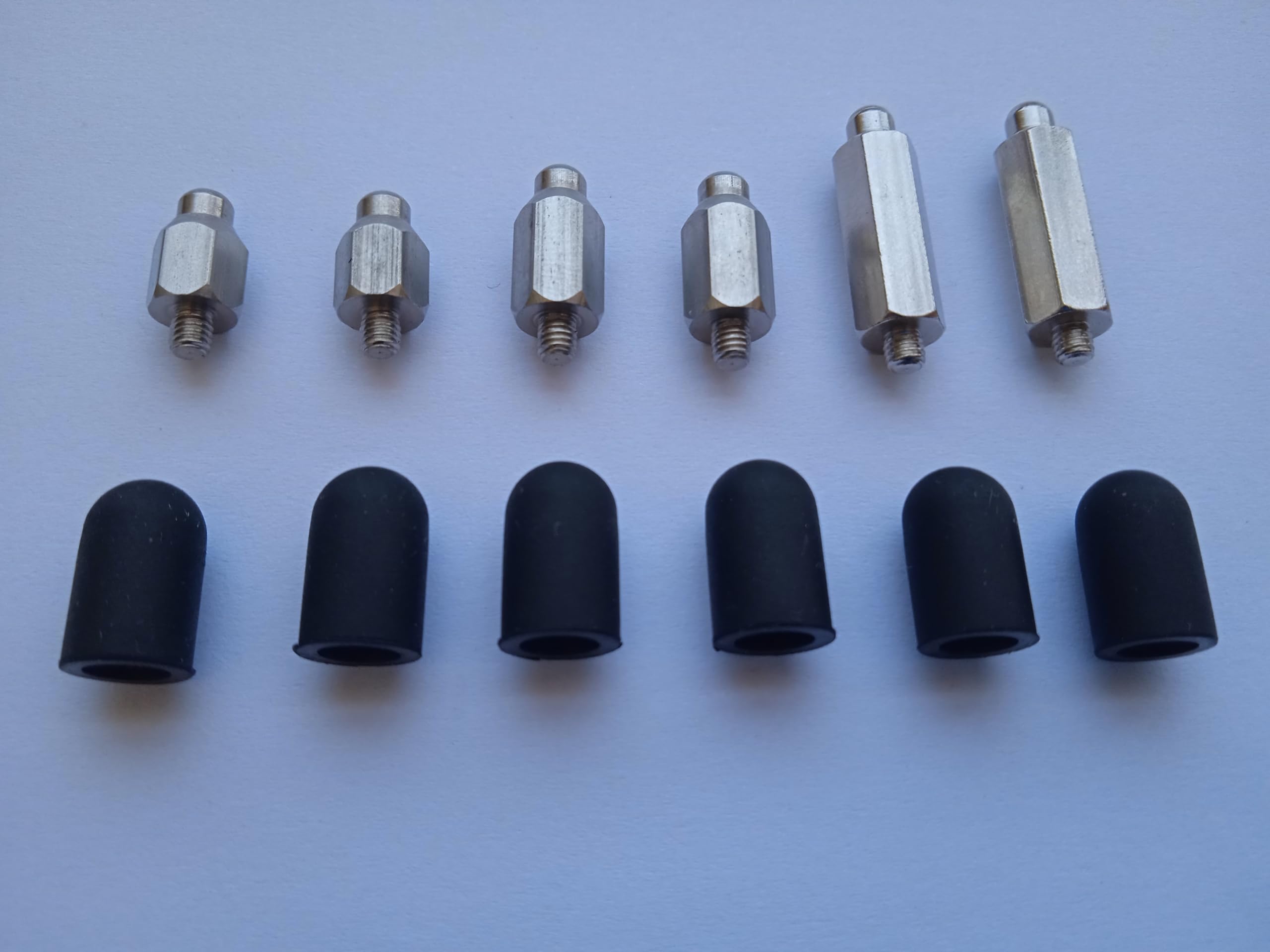 Frewik Replacement Short Medium Extra Long Contact Point W/Conductive Silicone Rubber Cap Tip For Dog Training Shock Collar/E El