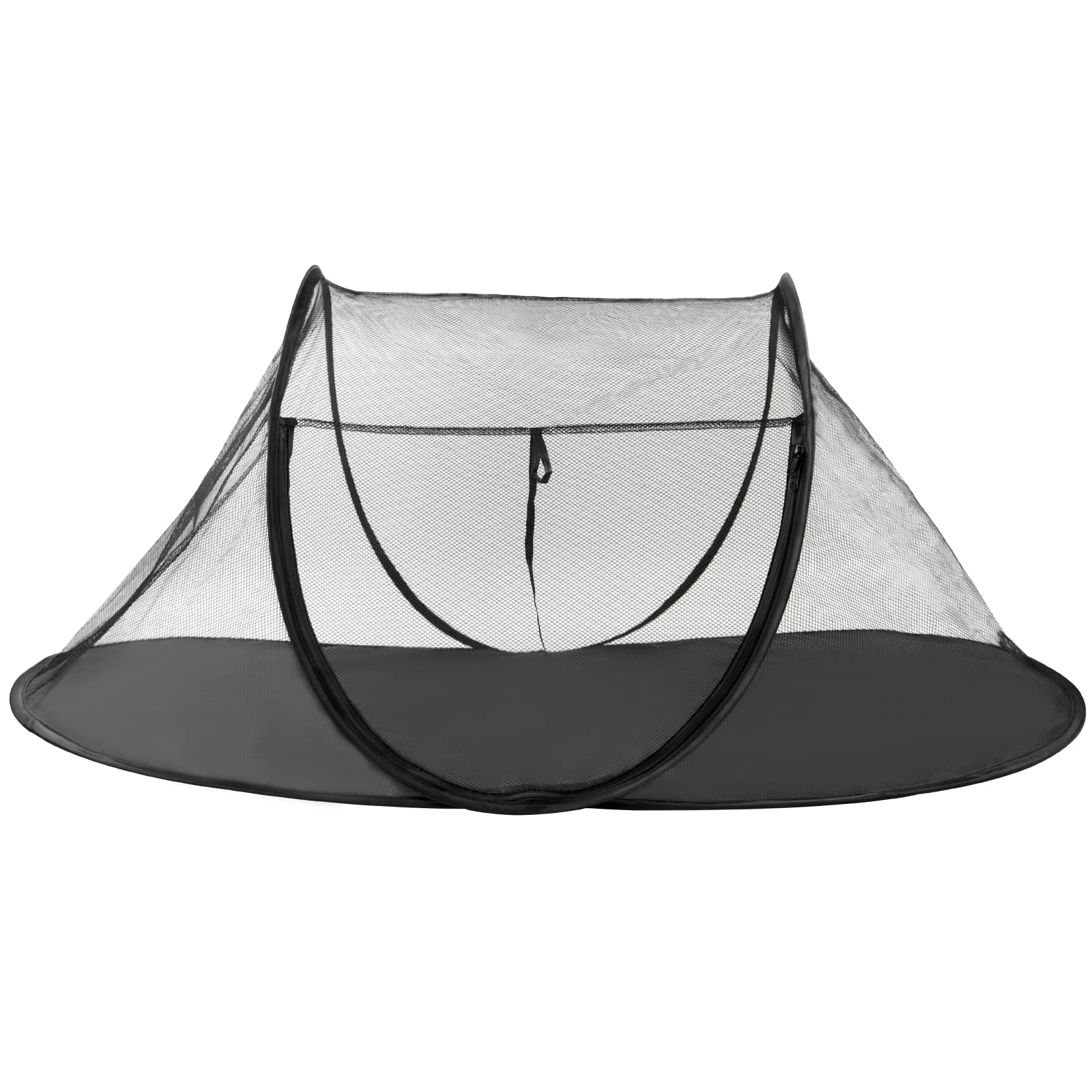 Outdoor Cat Enclosures, Portable Cat Tent For Bearded Dragon, Dogs And Small Animals, Cat Outdoor Tent With Foldable Bag(Black)