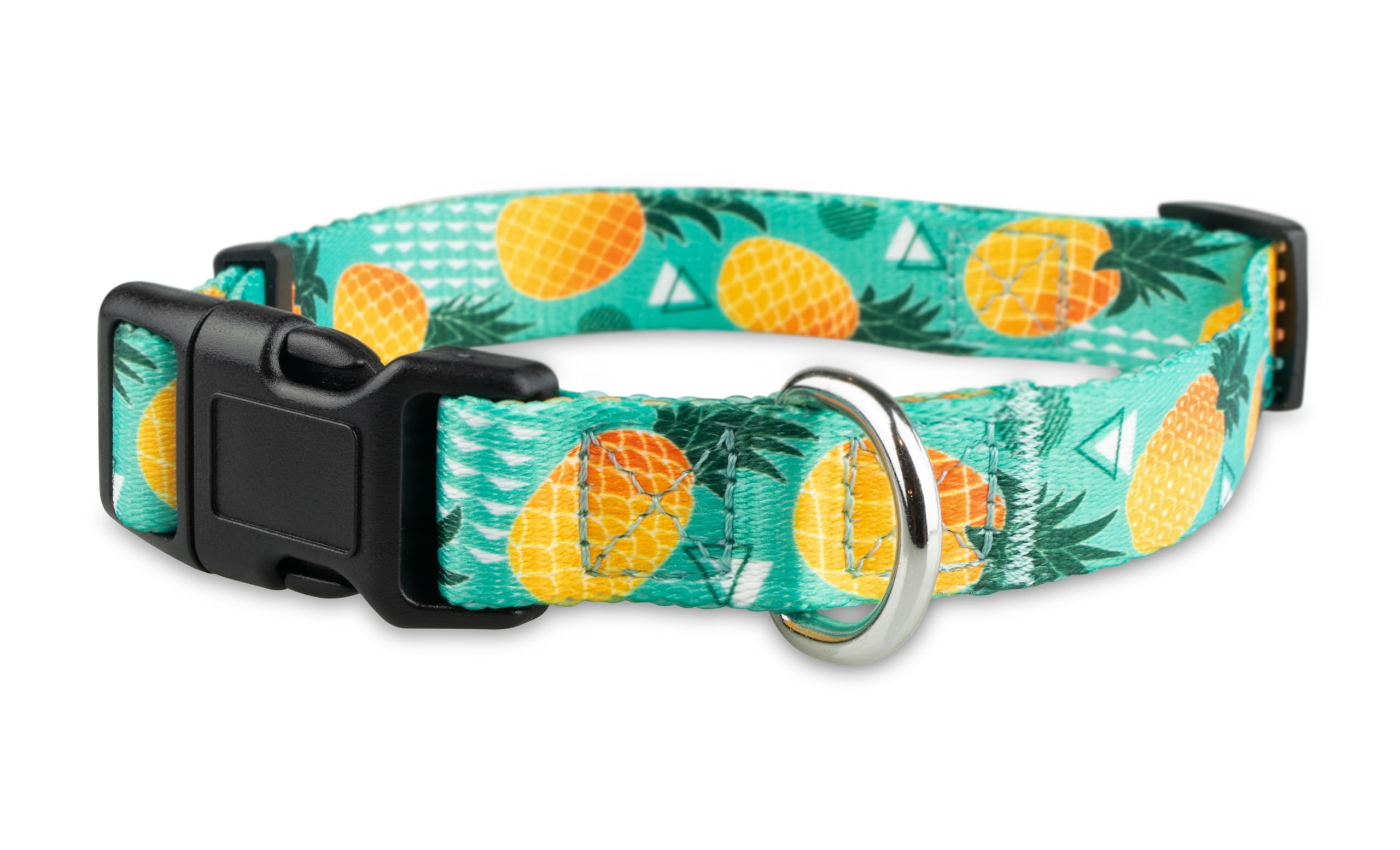 Limeloot Pineapple Dog Collar, Cute Adjustable Dog Collar for Boy and Girl Dogs, Small