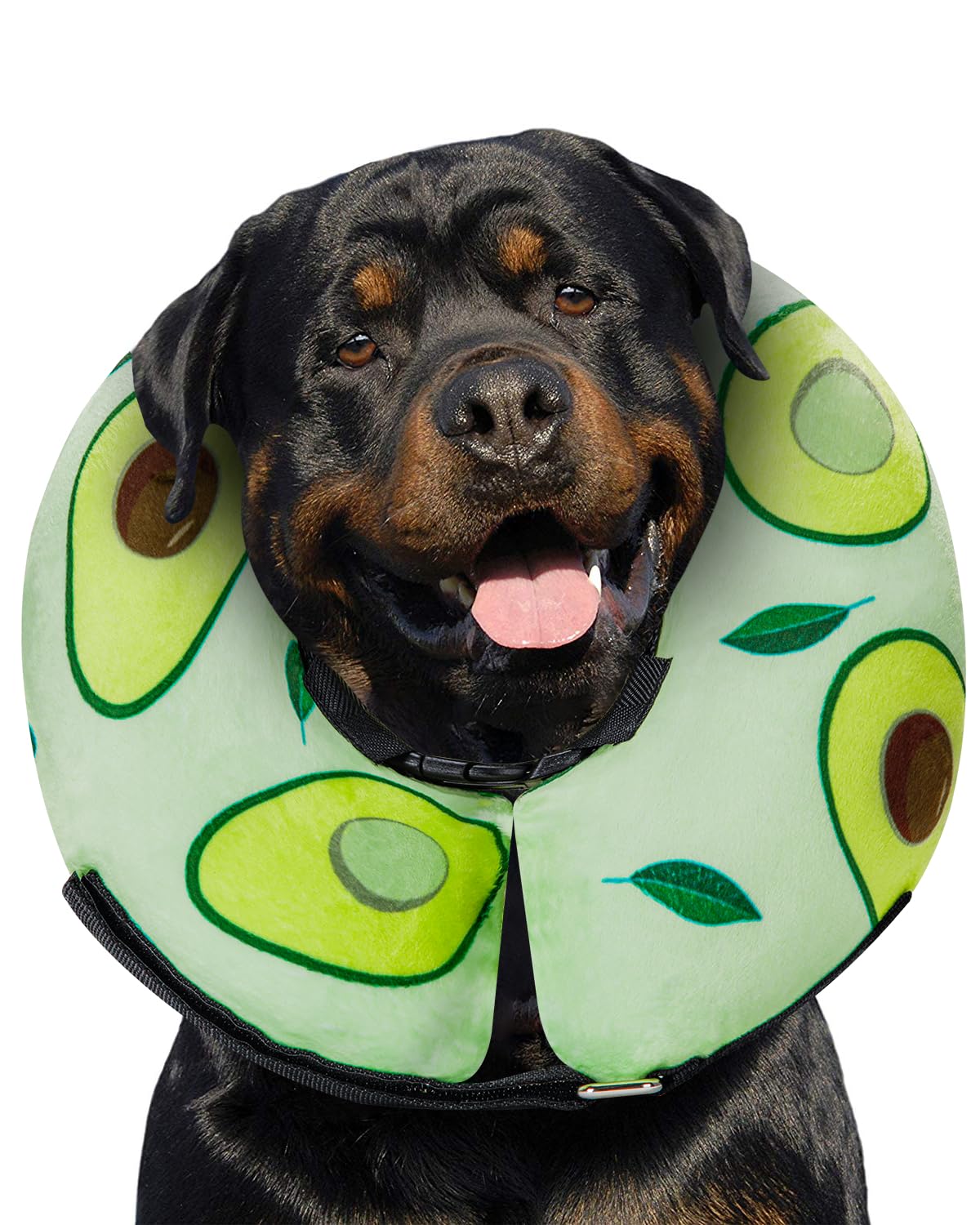 Dog Cone Collar For Small Medium Large Dogs For After Surgery, Pet Inflatable Neck Donut Collar Soft Protective Recovery Cone For Dogs And Cats - Alternative E Collar Does Not Block Vision - Green,Xl