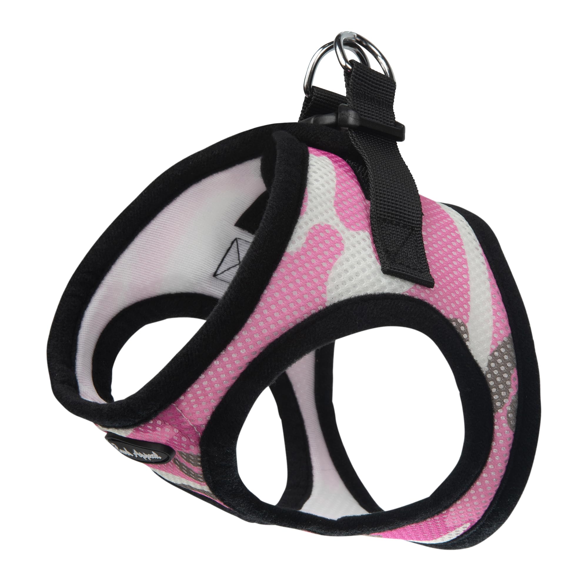 Bark Appeal Pink Camo Step-in Dog Harness for Extra Small Sized Pets - Updated Sizing, Re-Measuring is Essential - Soft Vest Har