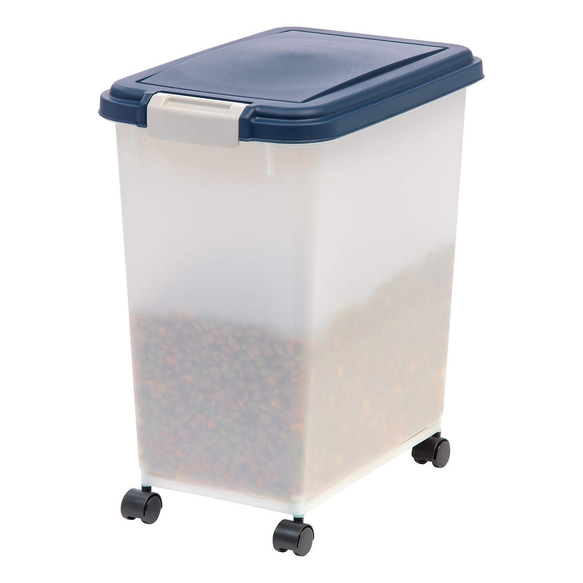 Iris Usa 33 Quart Airtight Pet Food Container, Navy