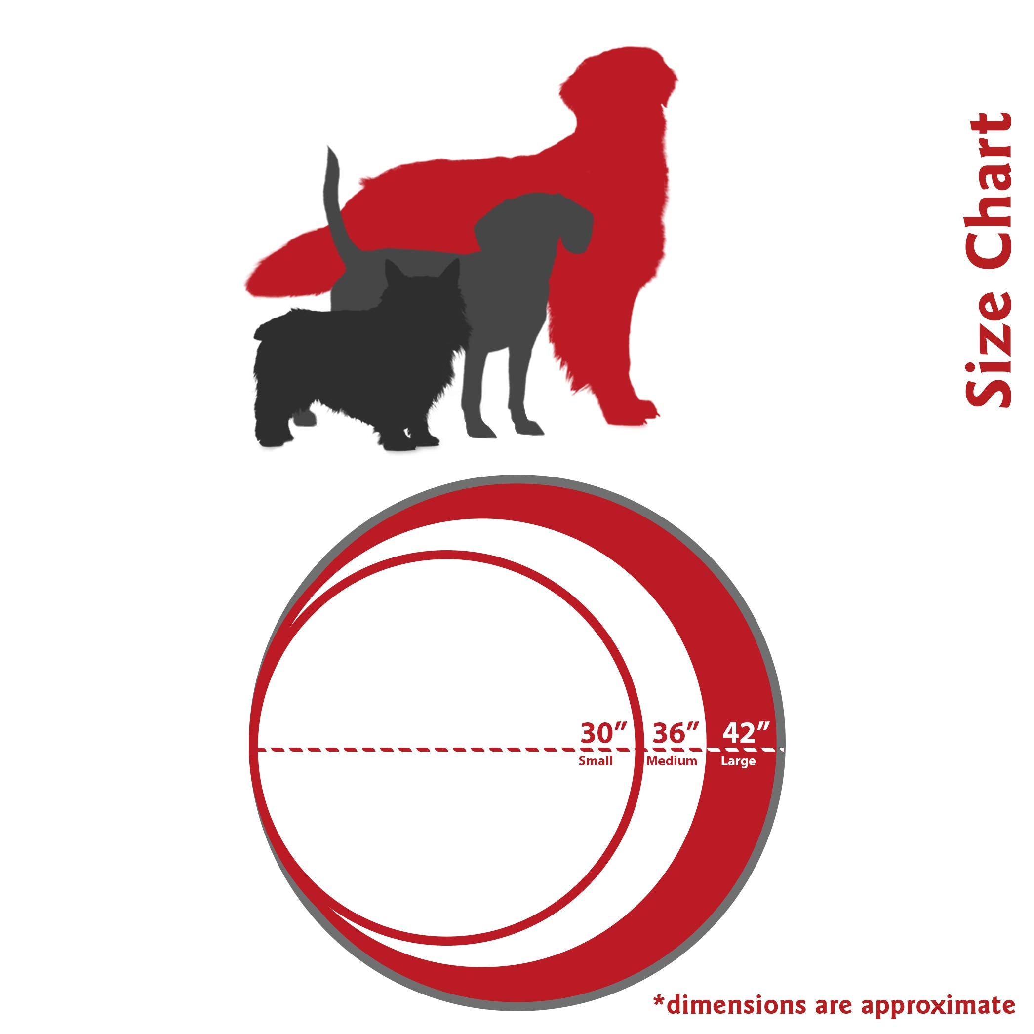 Fern Villa Collection Large Round Pet Dog Bed